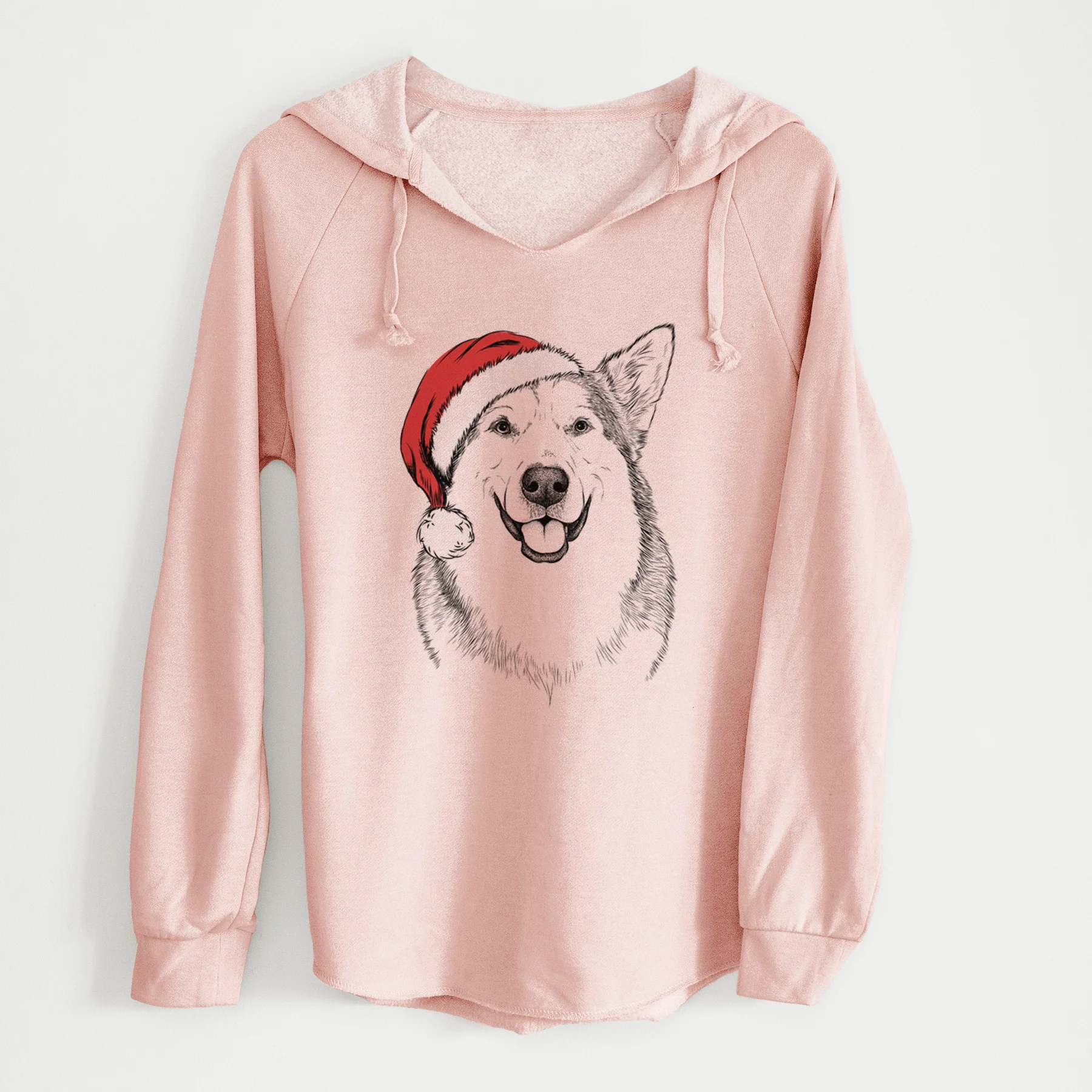 Santa Vader the Alaskan Malamute - Cali Wave Hooded Sweatshirt - Image 5