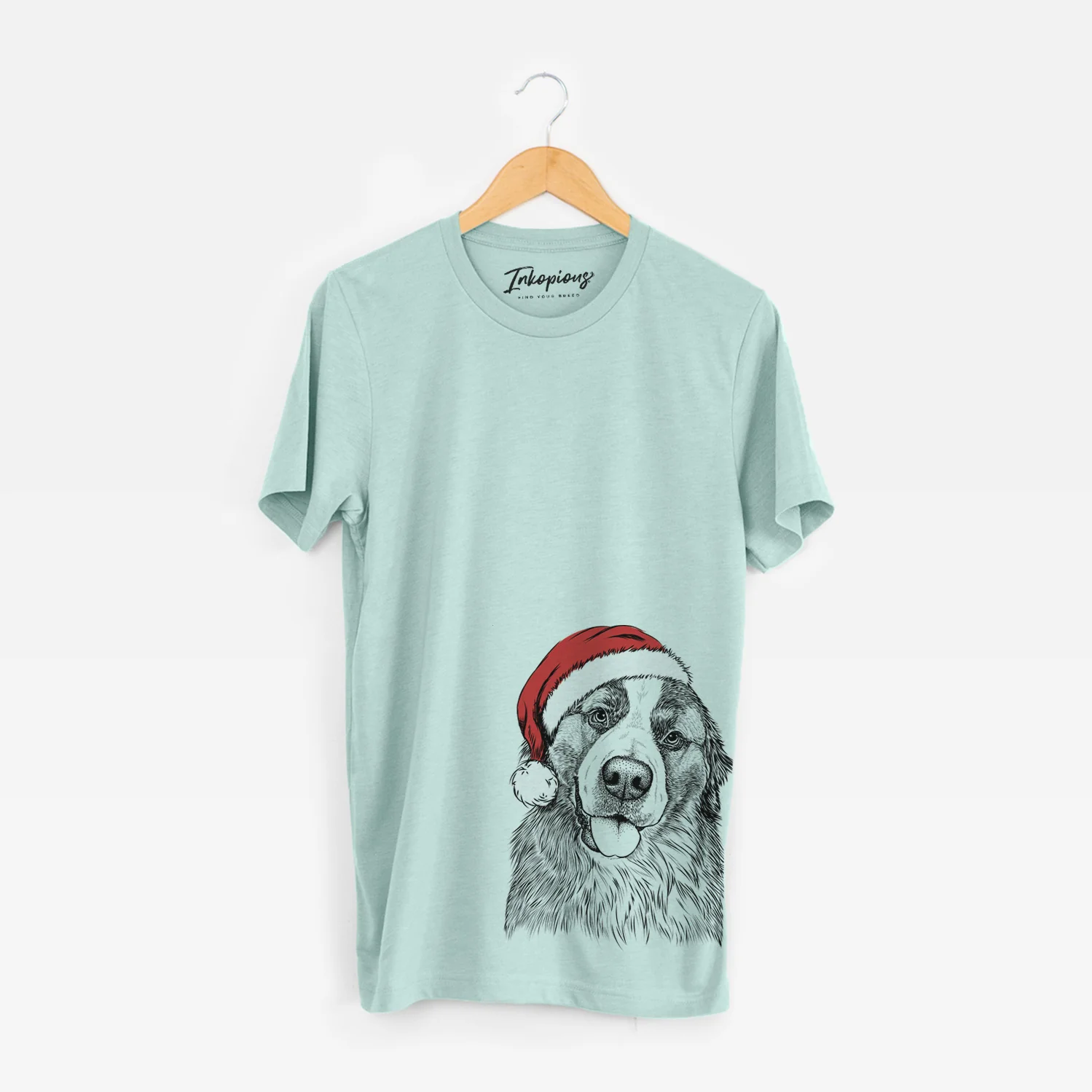 Santa Walter the Bernese Mountain Dog Mix - Unisex Crewneck - Image 5