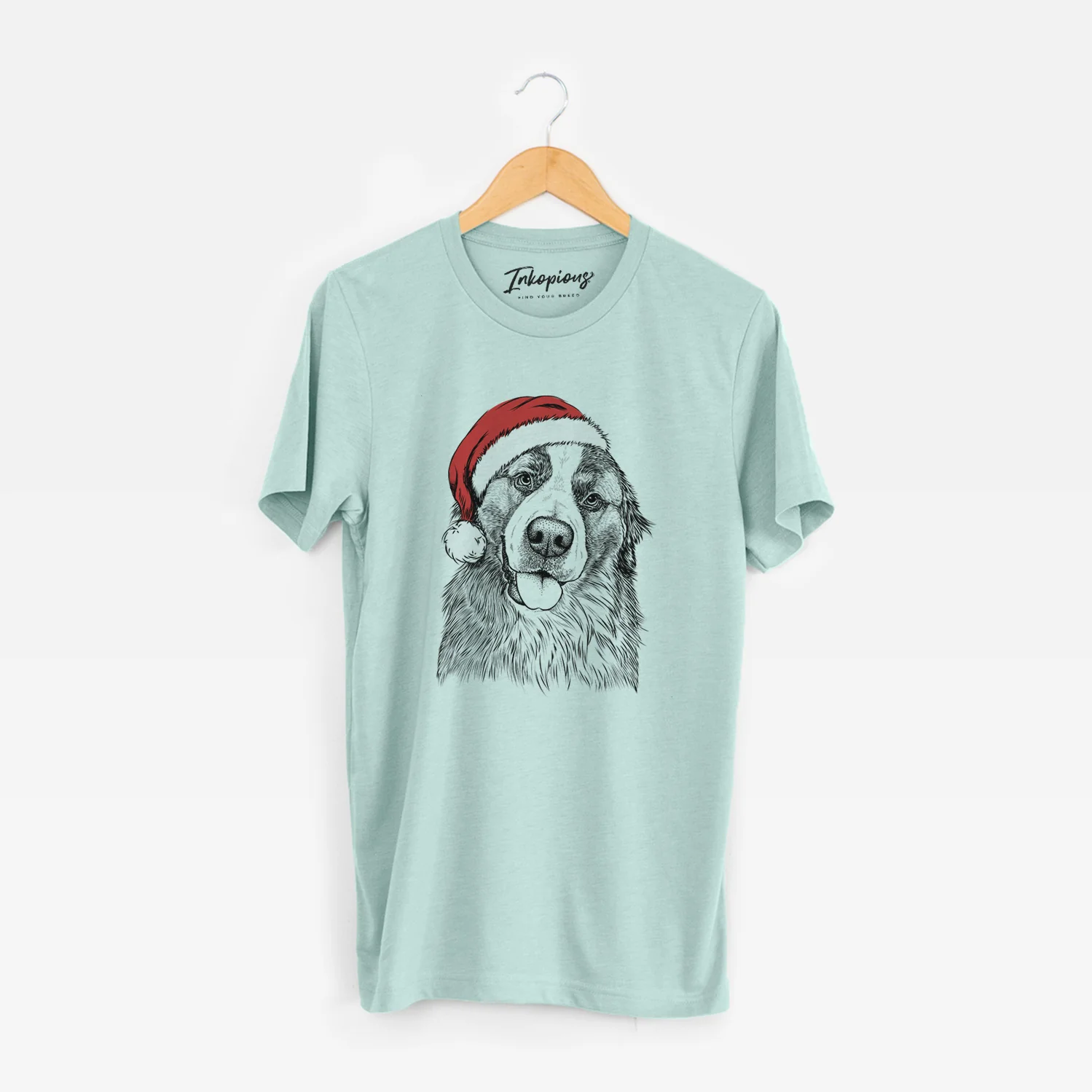 Santa Walter the Bernese Mountain Dog Mix - Unisex Crewneck - Image 8