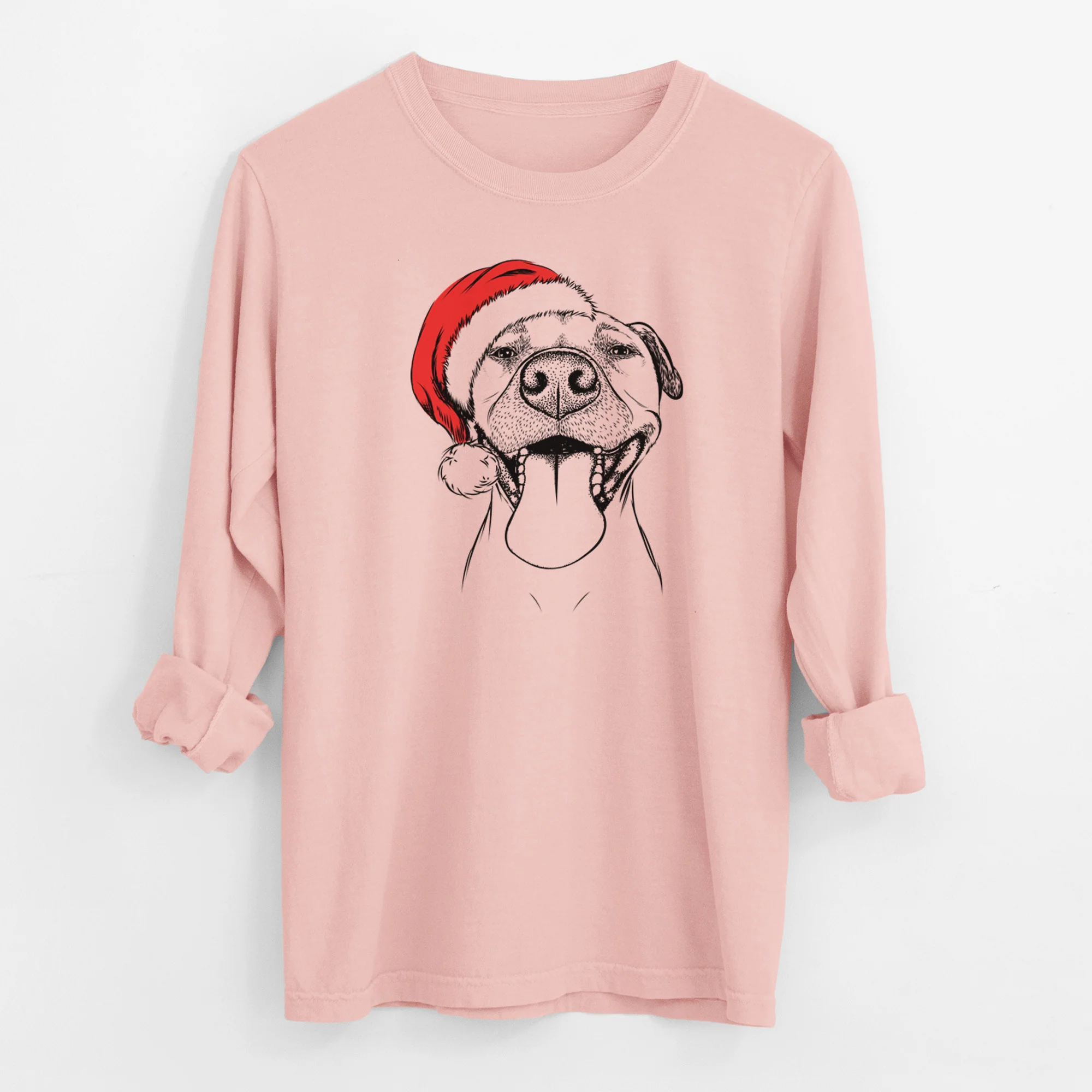 Santa Jack the Happy Mixed Breed - Men's Heavyweight 100% Cotton Long Sleeve - Image 11
