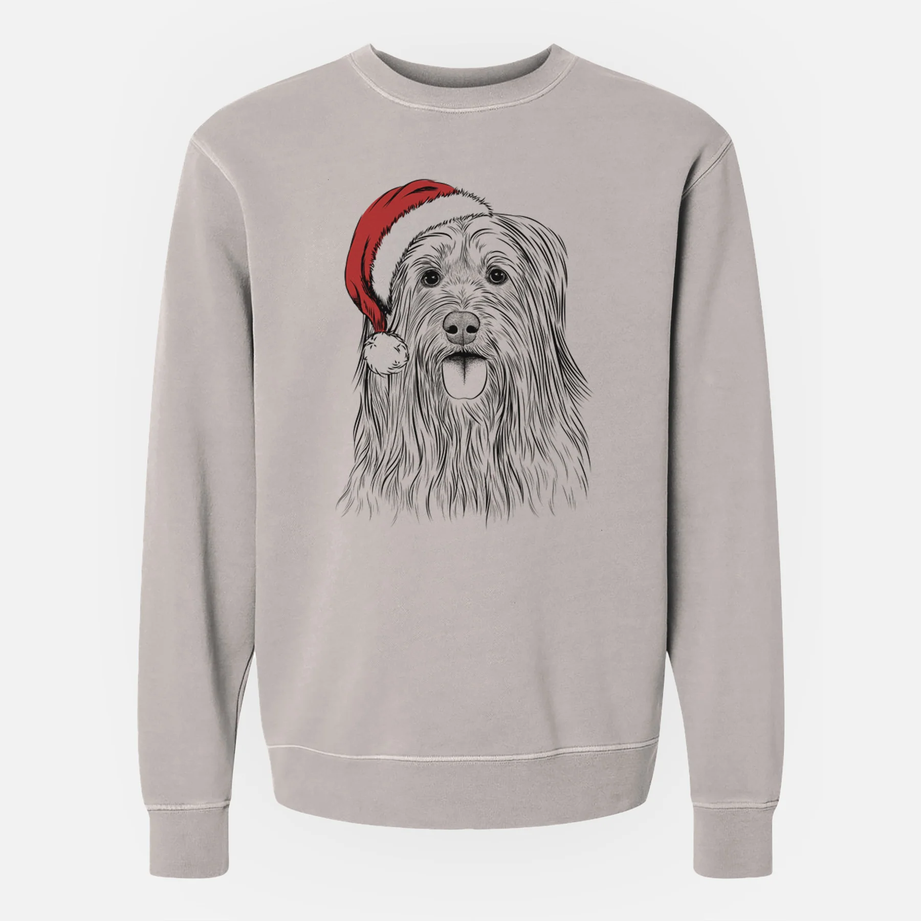 Santa Indy the Korean Sapsali - Unisex Pigment Dyed Crew Sweatshirt - Image 4