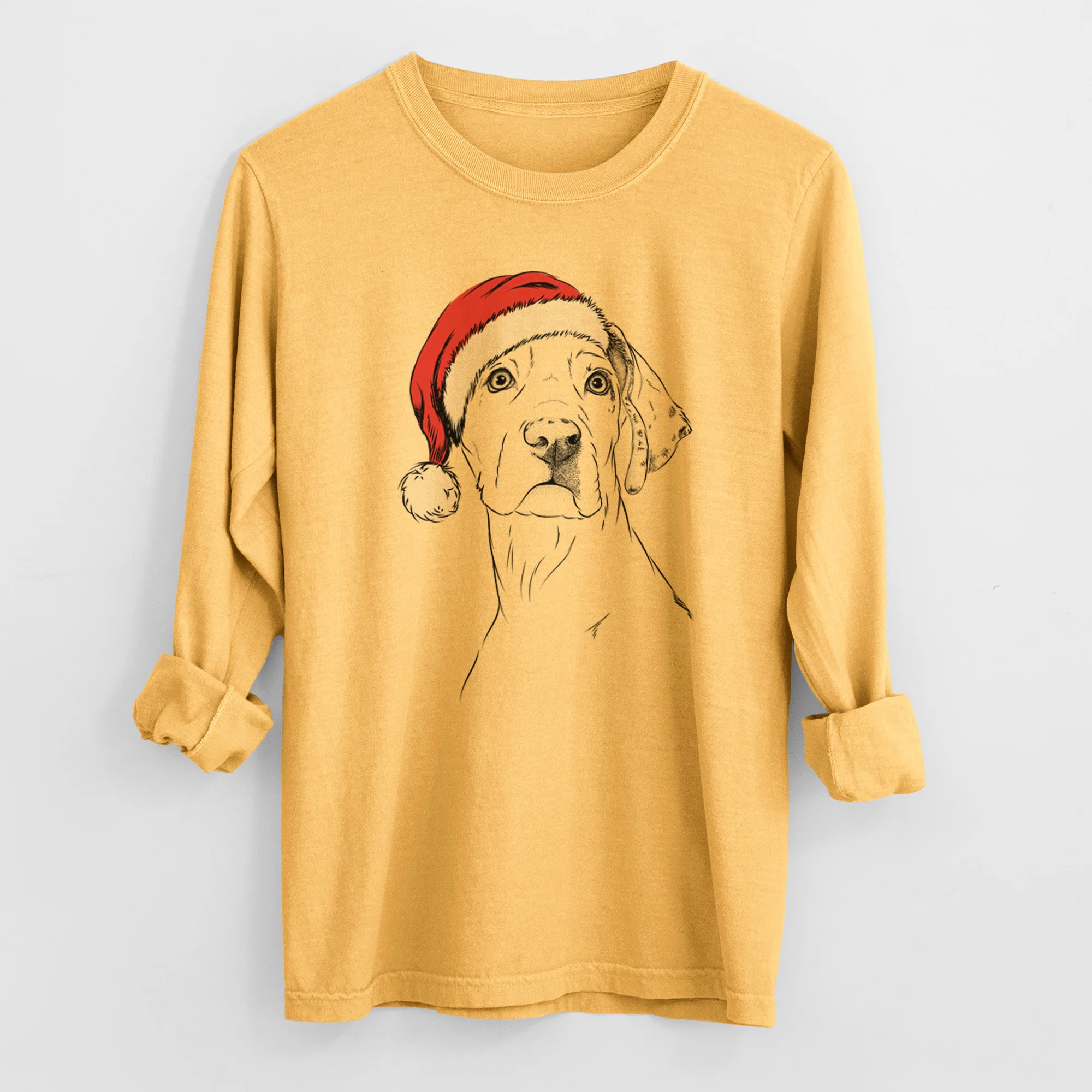Santa Lumen the Special Needs Great Dane - Heavyweight 100% Cotton Long Sleeve - Image 2
