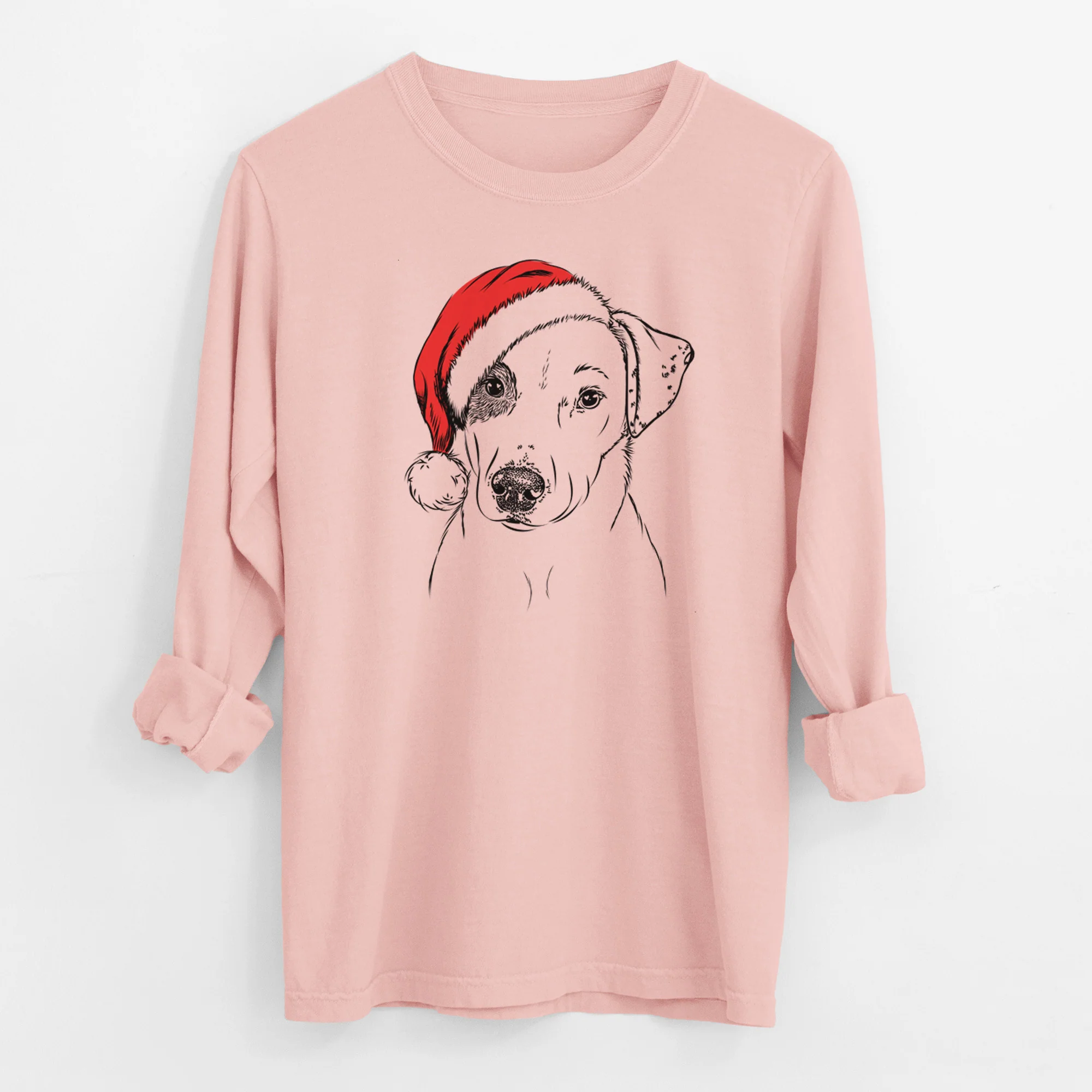 Santa P Pie the Mixed Breed - Men's Heavyweight 100% Cotton Long Sleeve - Image 11
