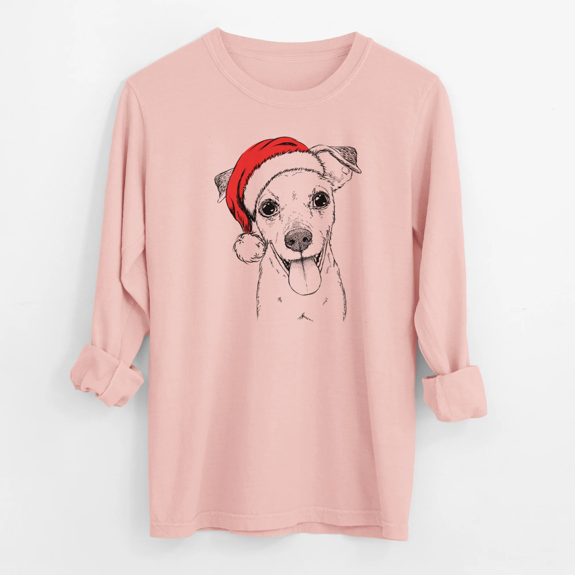 Santa Tyler the Mixed Breed - Men's Heavyweight 100% Cotton Long Sleeve - Image 11