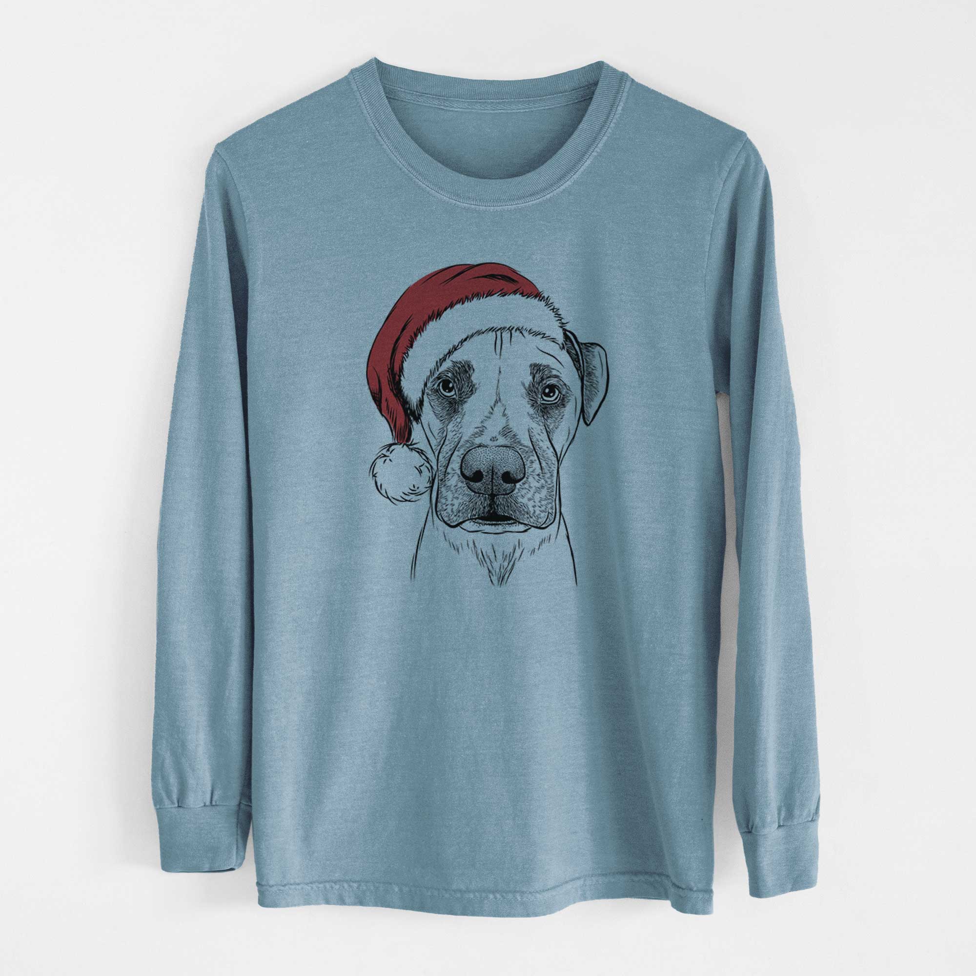Santa Waylon the Boxane - Men's Heavyweight 100% Cotton Long Sleeve - Image 8