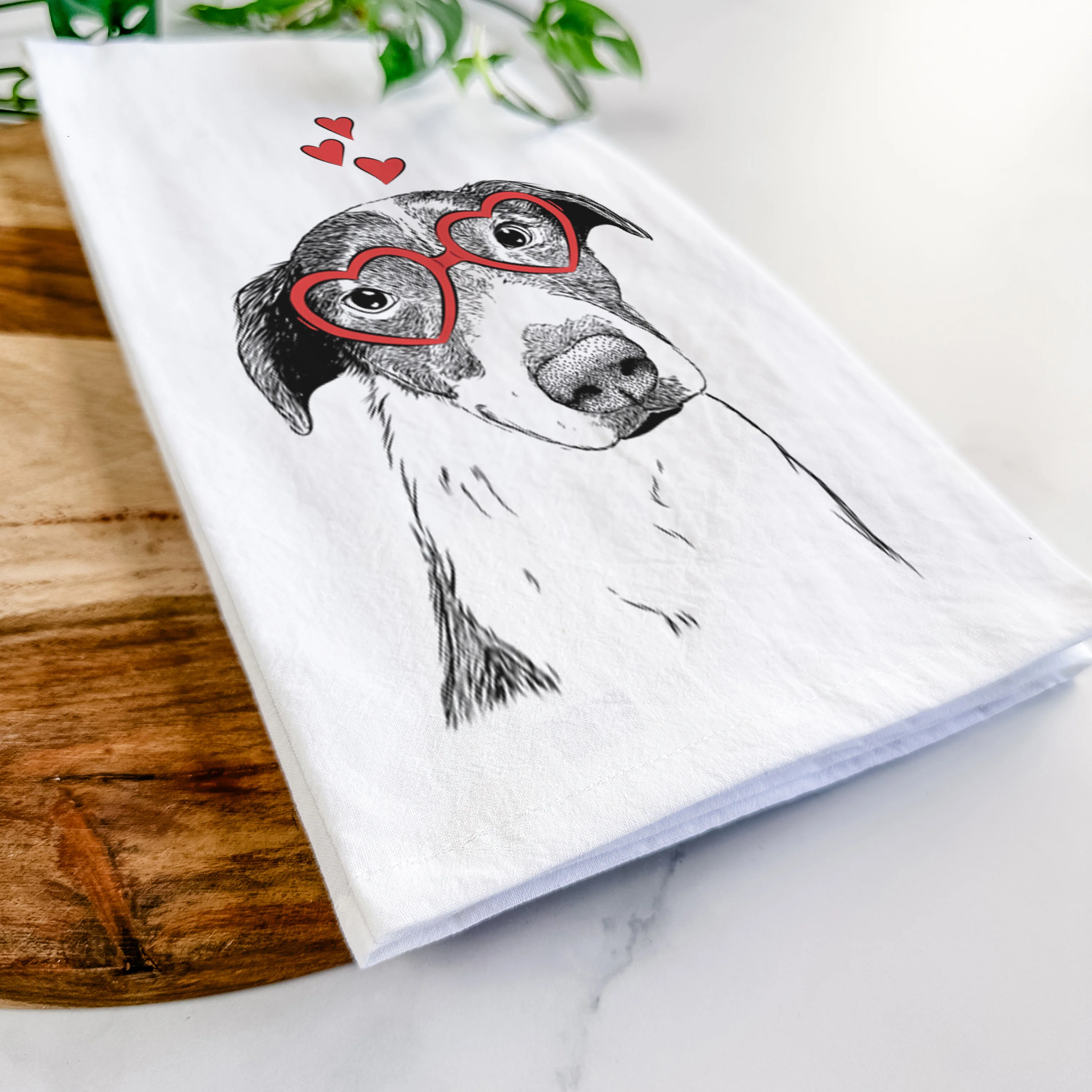 Sophia the Mixed Breed Tea Towel - Image 7