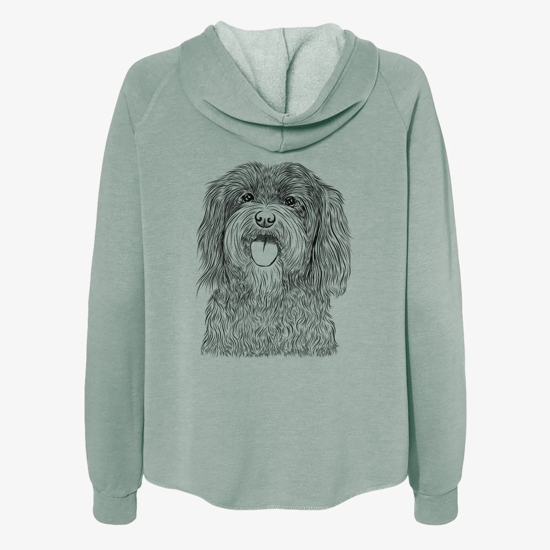 Sophie the Havanese - Women's Cali Wave Zip-Up Sweatshirt - Image 4
