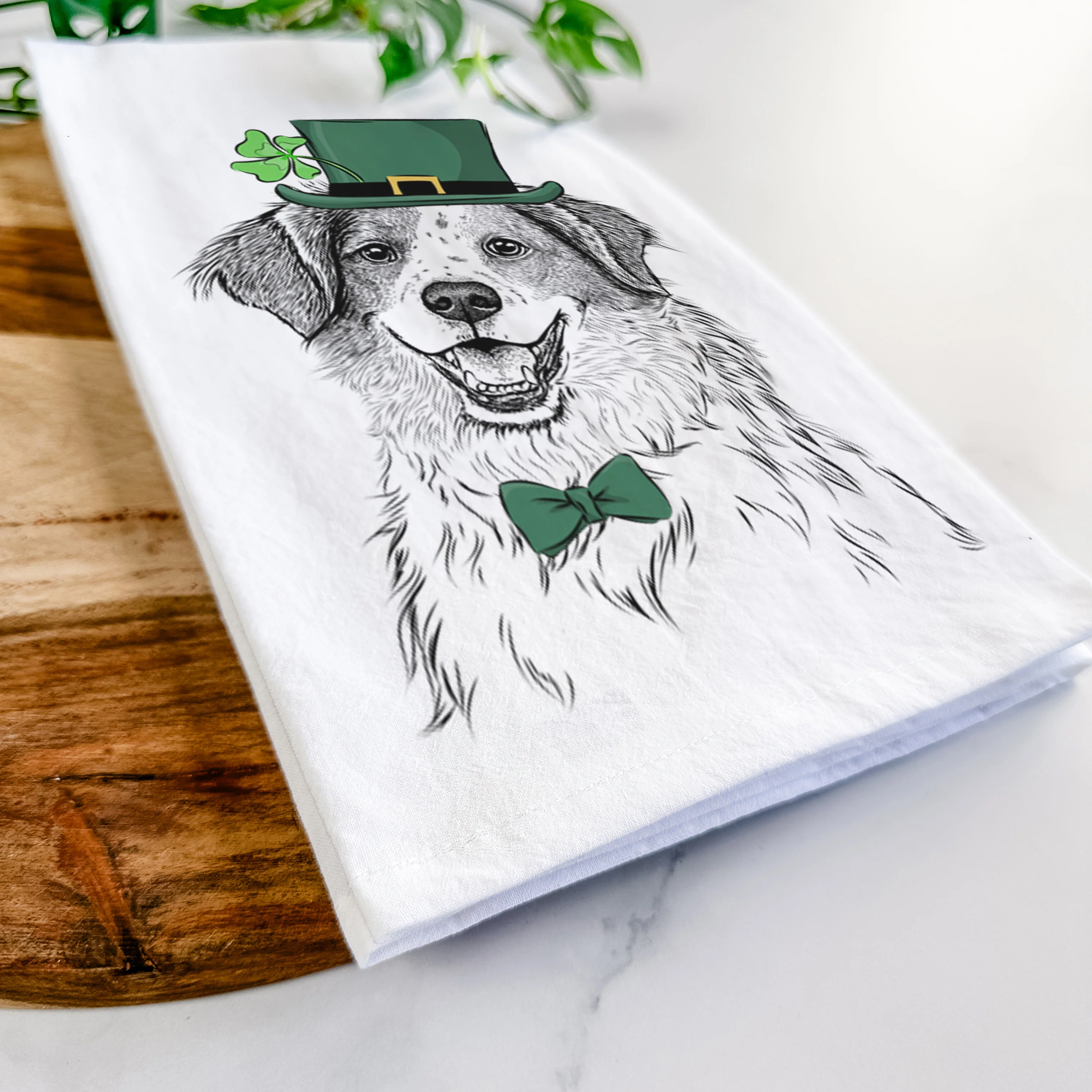 Sophie the Brittany Beagle Mix Tea Towel - Image 13