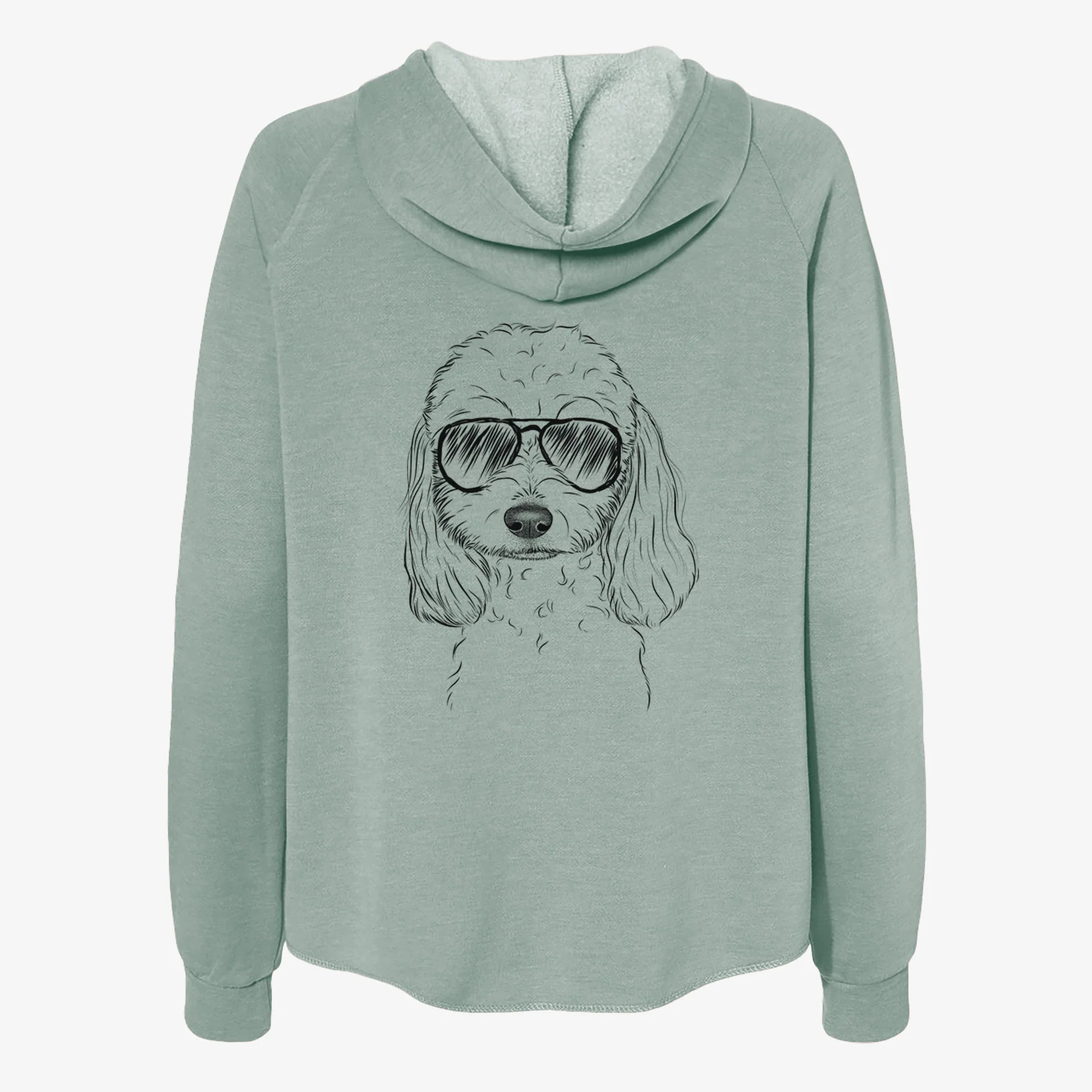 Sophie the Coton de Tulear - Women's Cali Wave Zip-Up Sweatshirt - Image 7