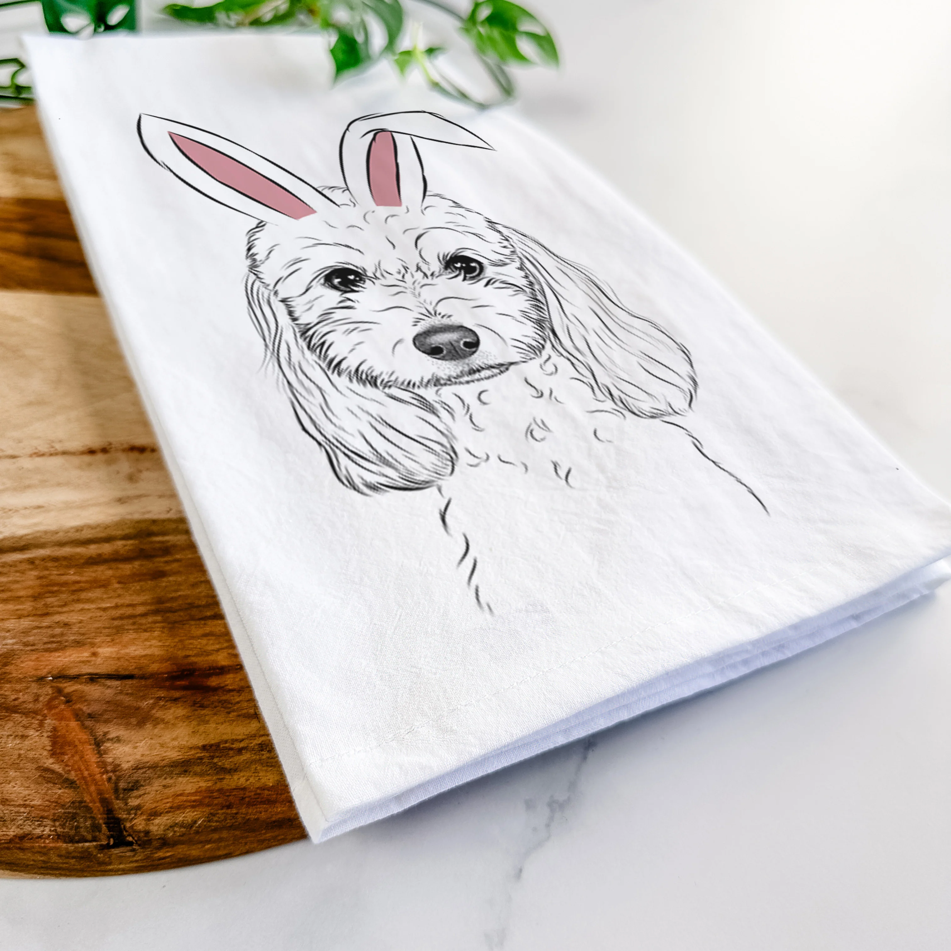 Sophie the Coton de Tulear Tea Towel - Image 14