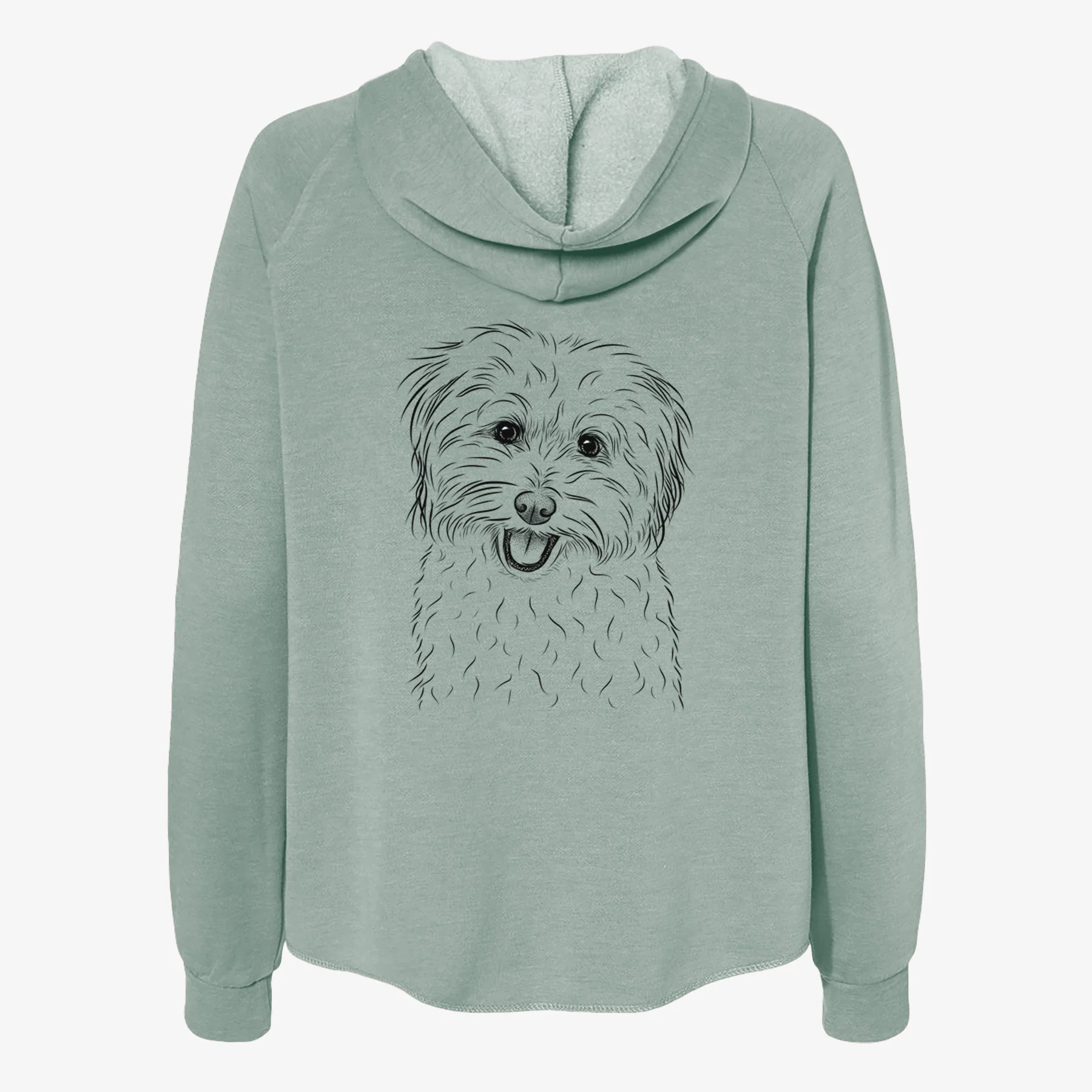 Sophie Quinn the Havanese - Women's Cali Wave Zip-Up Sweatshirt - Image 4
