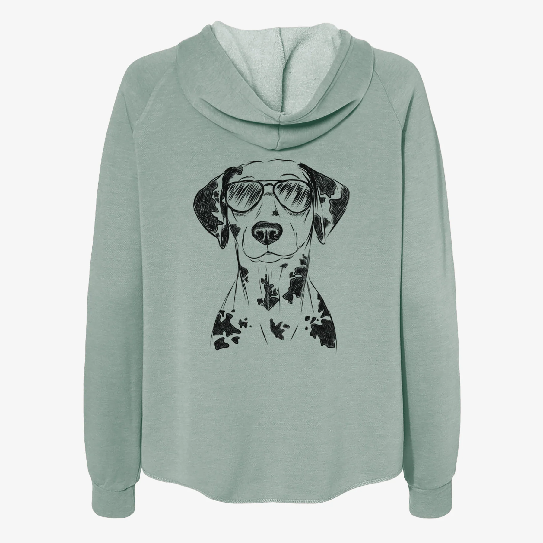 Spot the Dalmatian - Women's Cali Wave Zip-Up Sweatshirt - Image 7