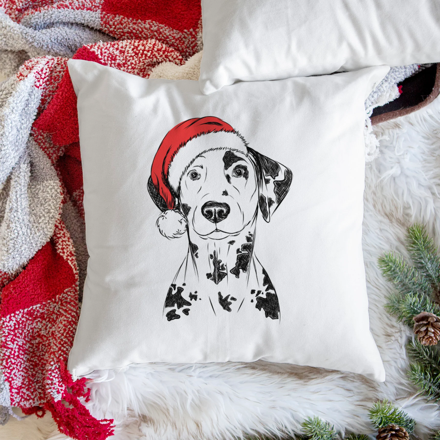 Spot the Dalmatian - Throw Pillow Cover - Image 3