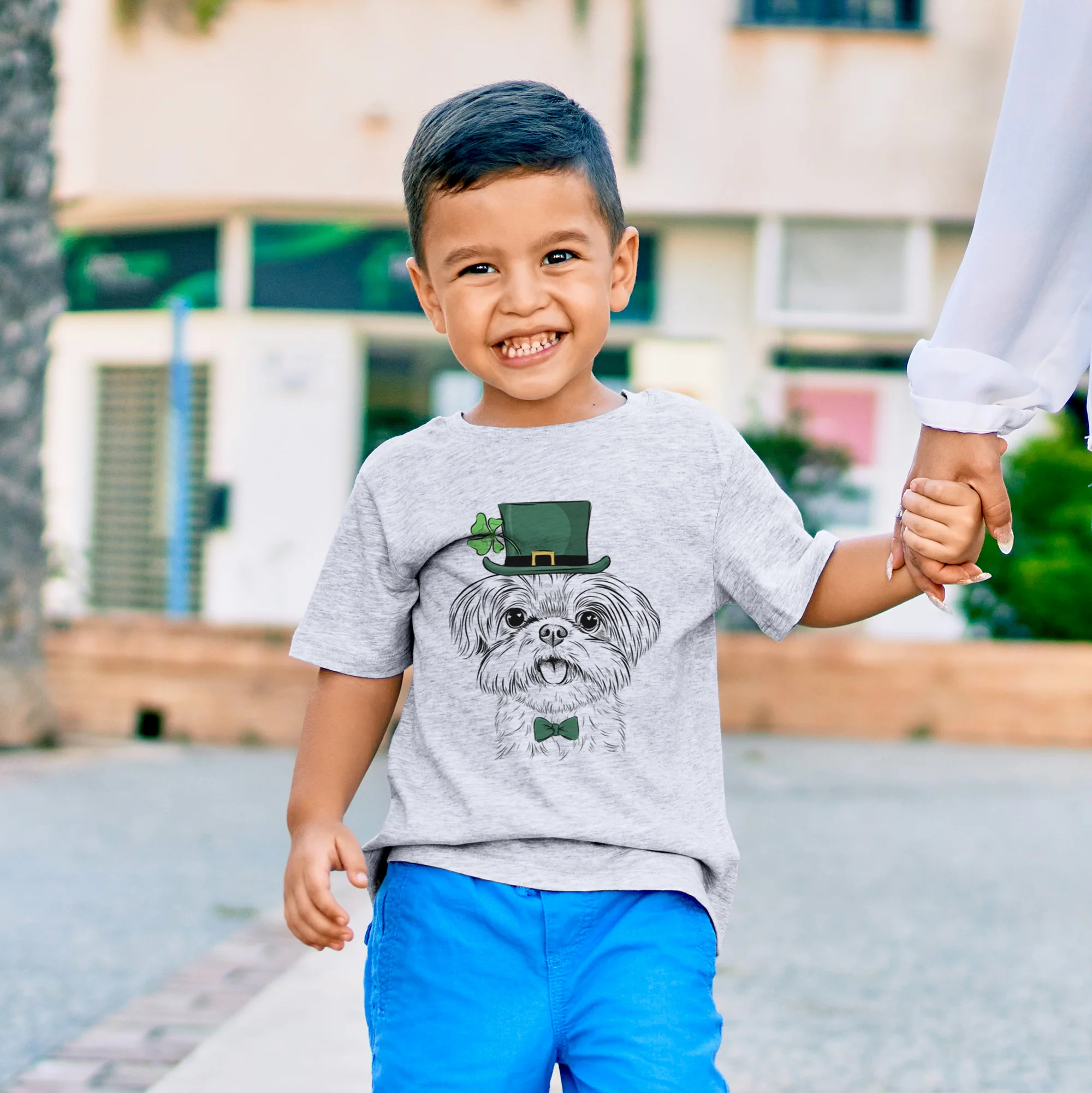 St. Patricks Pebbles the Shorkie - Kids/Youth/Toddler Shirt - Image 2