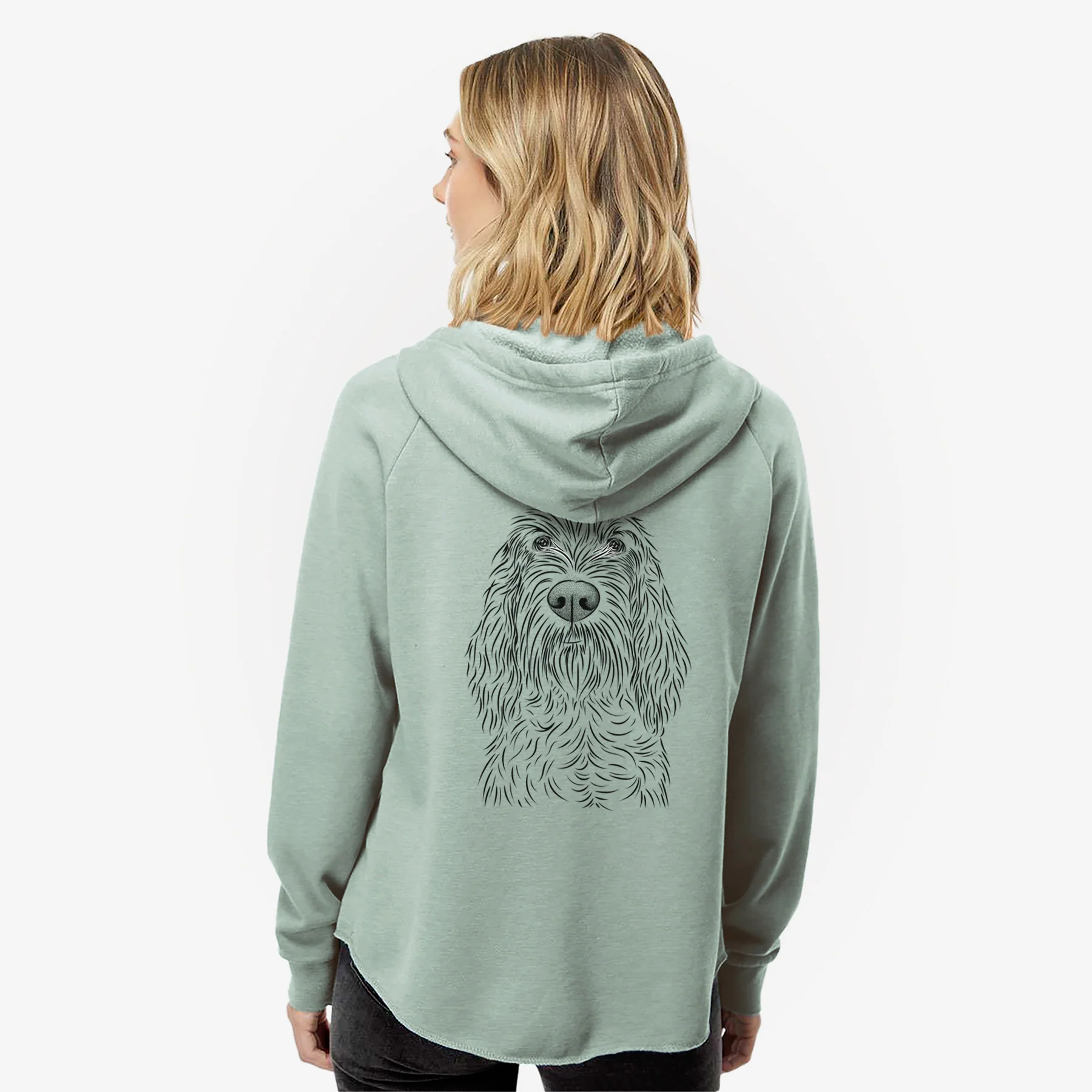 Stefano the Spinone Italiano - Women's Cali Wave Zip-Up Sweatshirt - Image 2