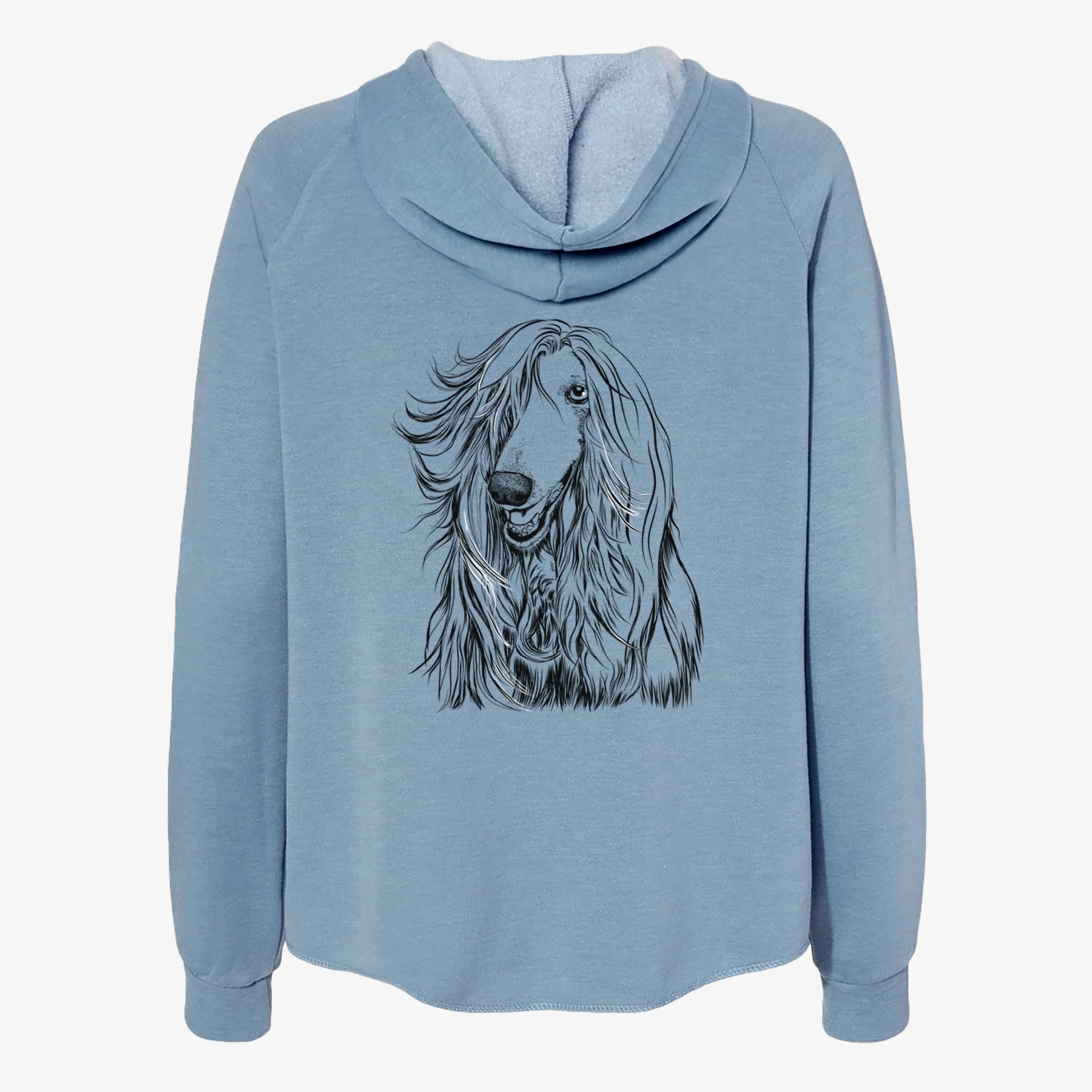 Sterling the Afghan Hound - Women's Cali Wave Zip-Up Sweatshirt - Image 6