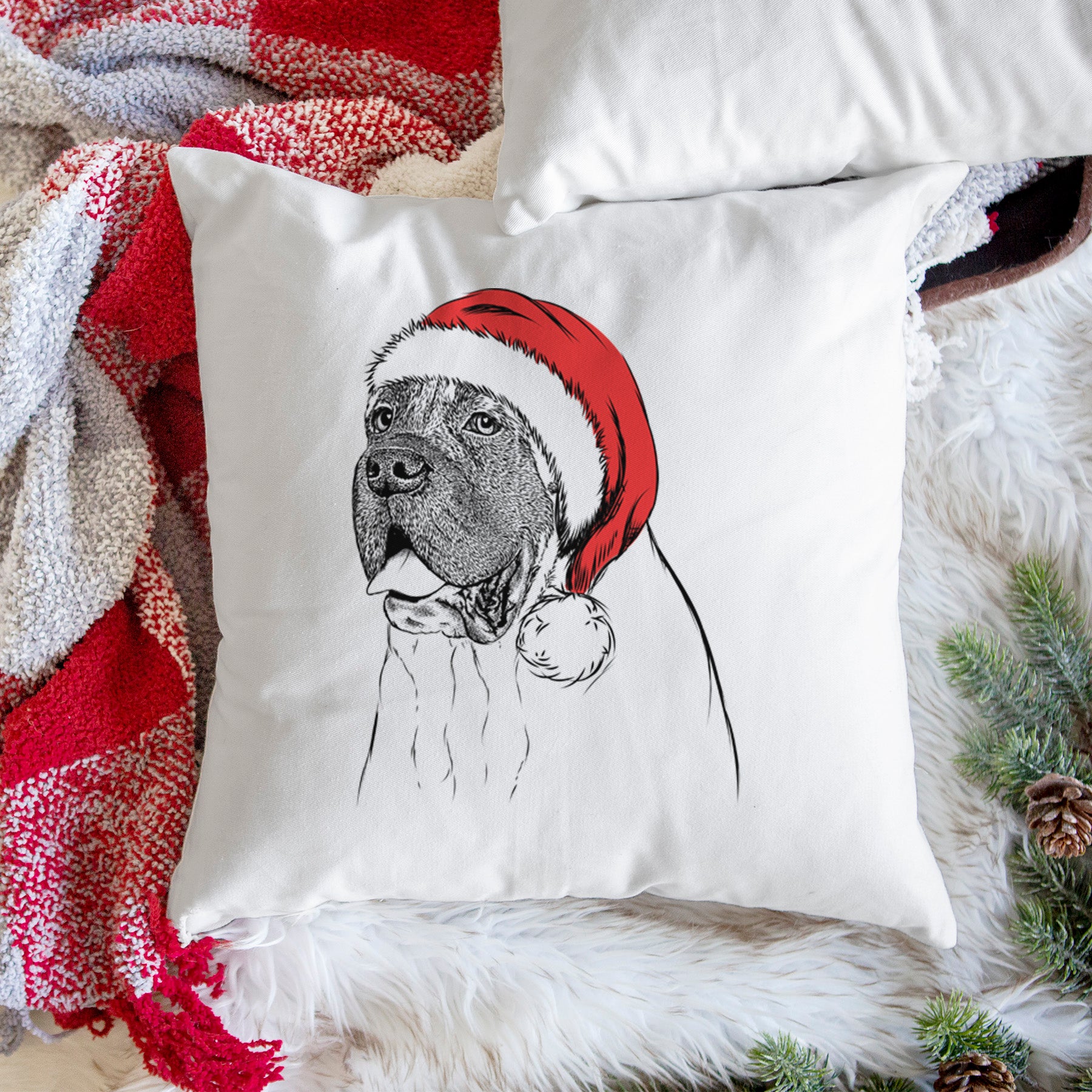 Sterling the English Mastiff - Throw Pillow Cover - Image 3
