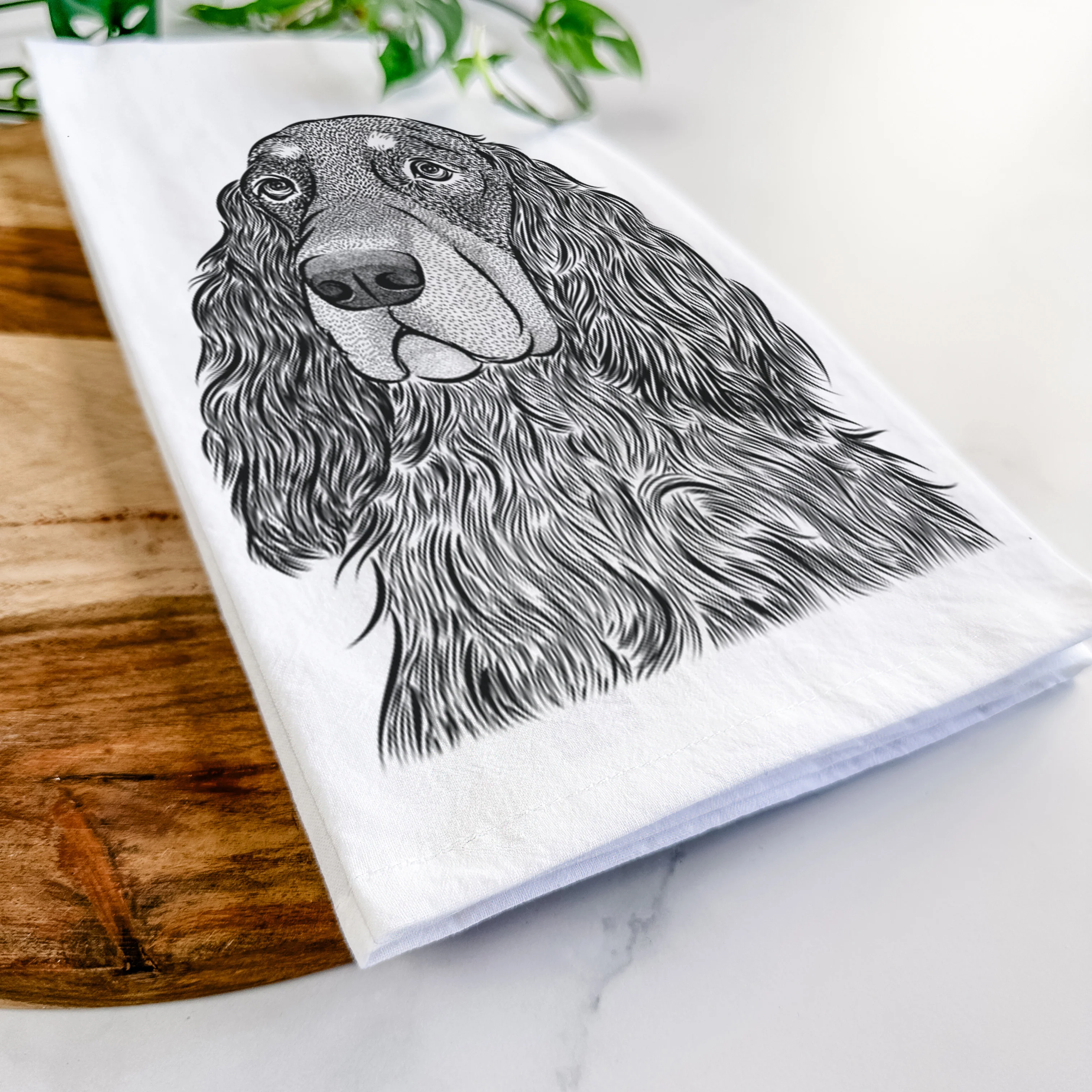 Stormy the Gordon Setter Tea Towel - Image 5