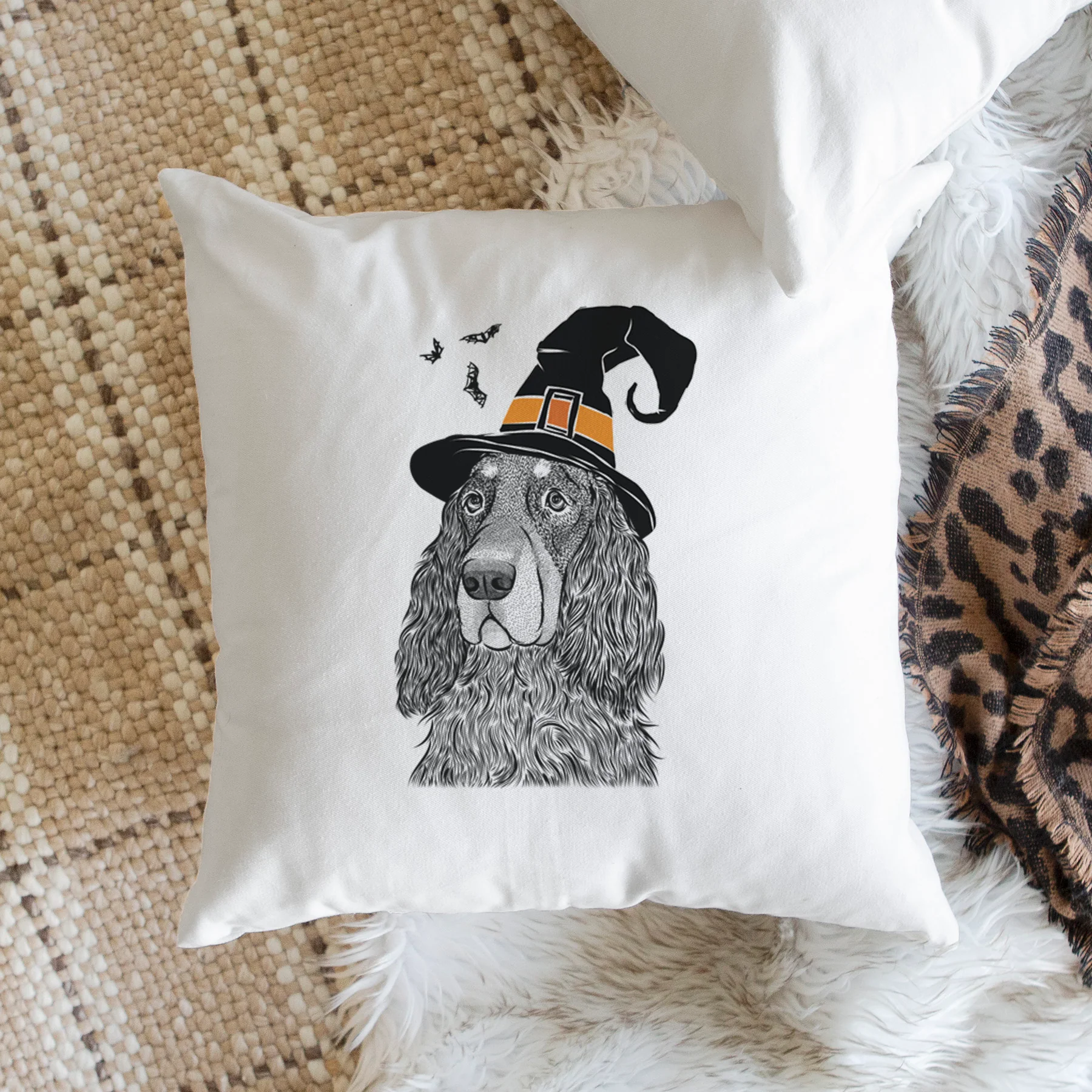 Stormy the Gordon Setter - Throw Pillow Cover - Image 2