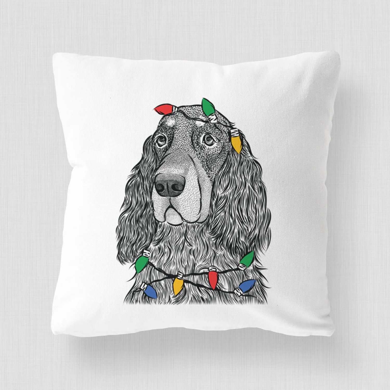 Stormy the Gordon Setter - Throw Pillow Cover - Image 4