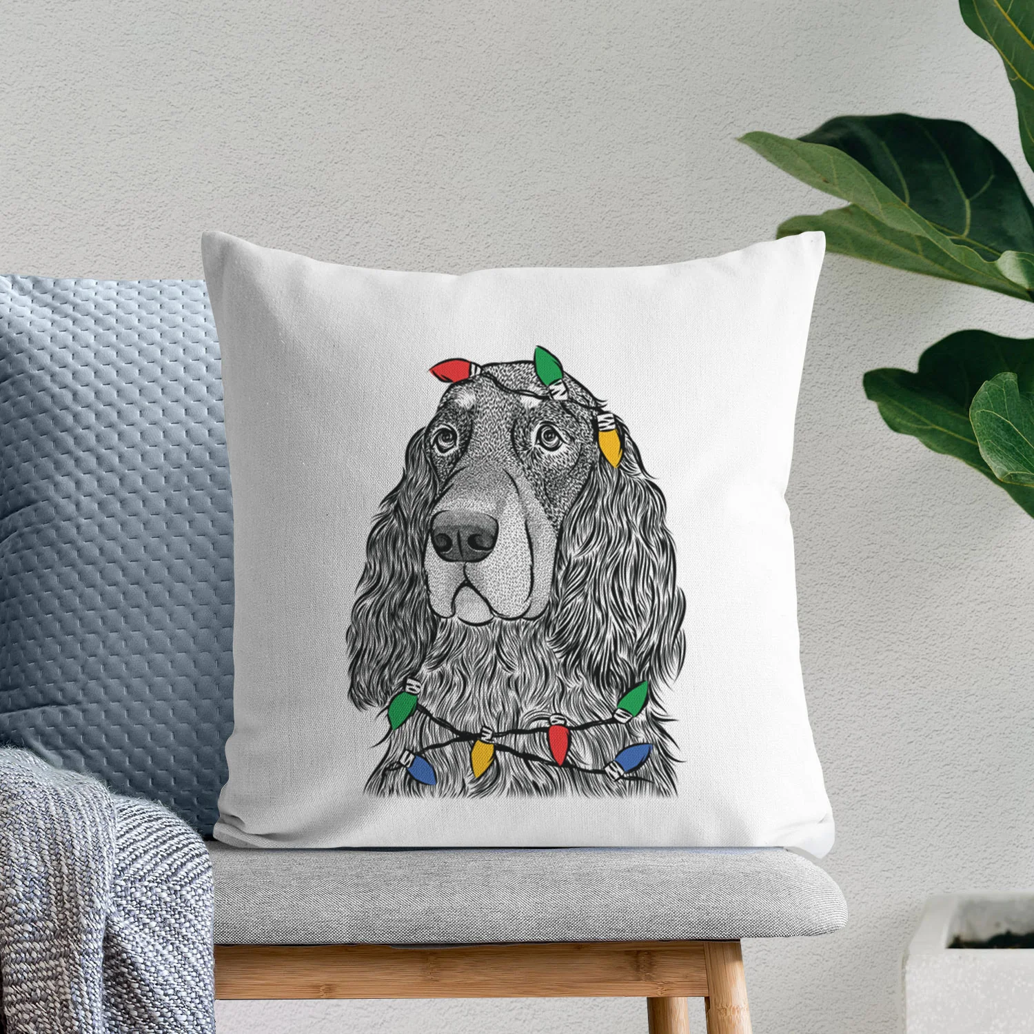 Stormy the Gordon Setter - Throw Pillow Cover - Image 9