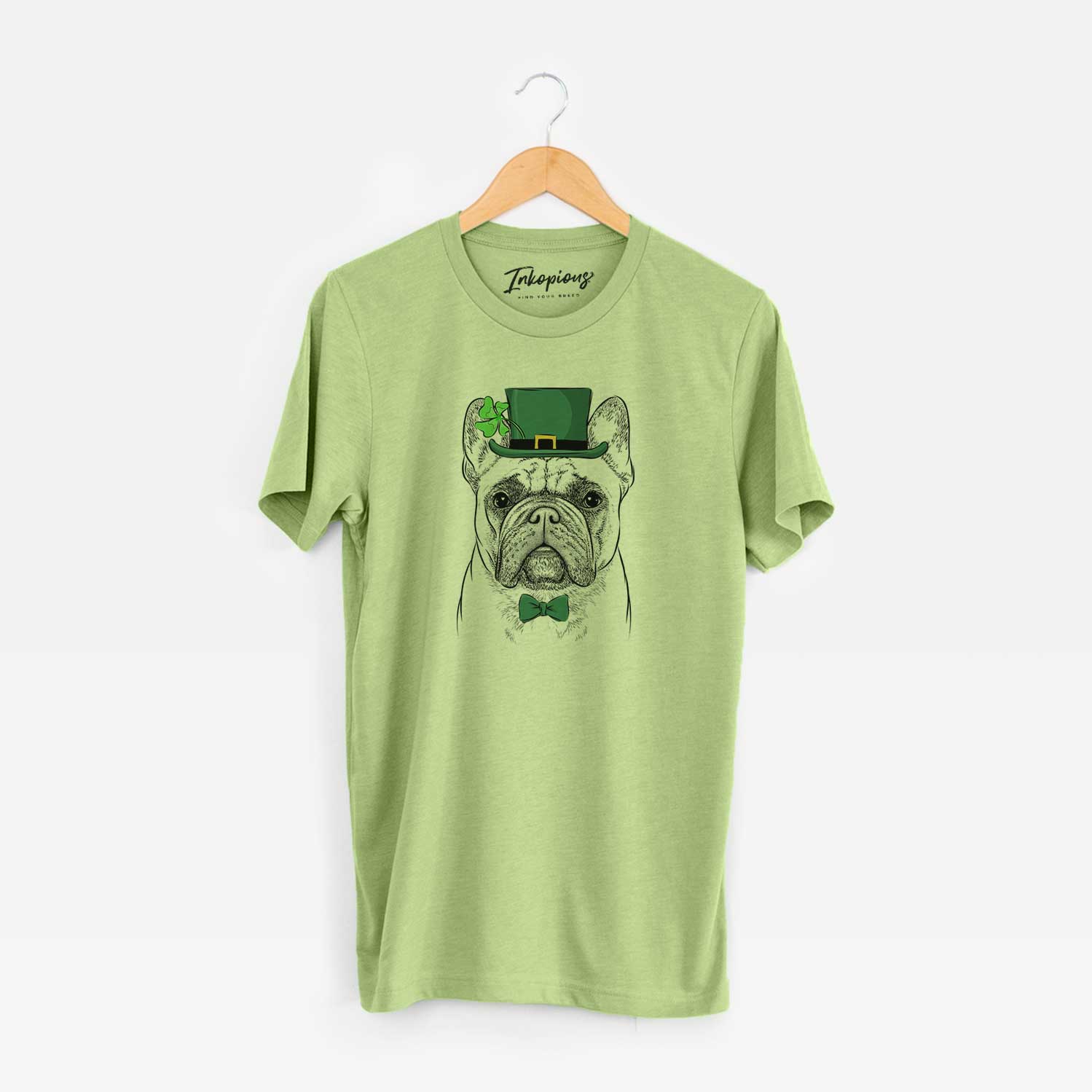 St. Patrick's Acelynn the French Bulldog - Unisex Crewneck - Image 6