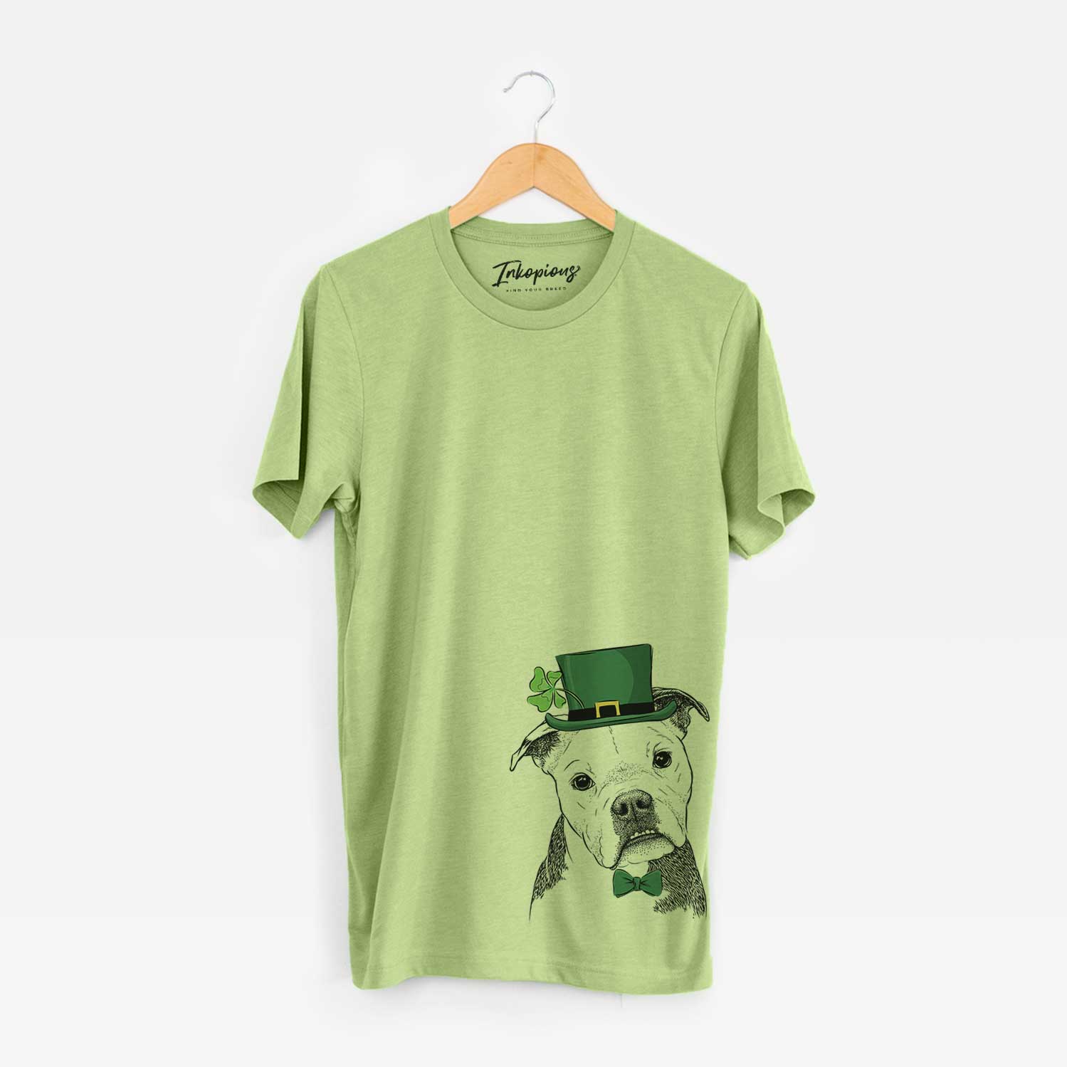St. Patrick's Aggy the Olde English Bulldogge - Unisex Crewneck - Image 3