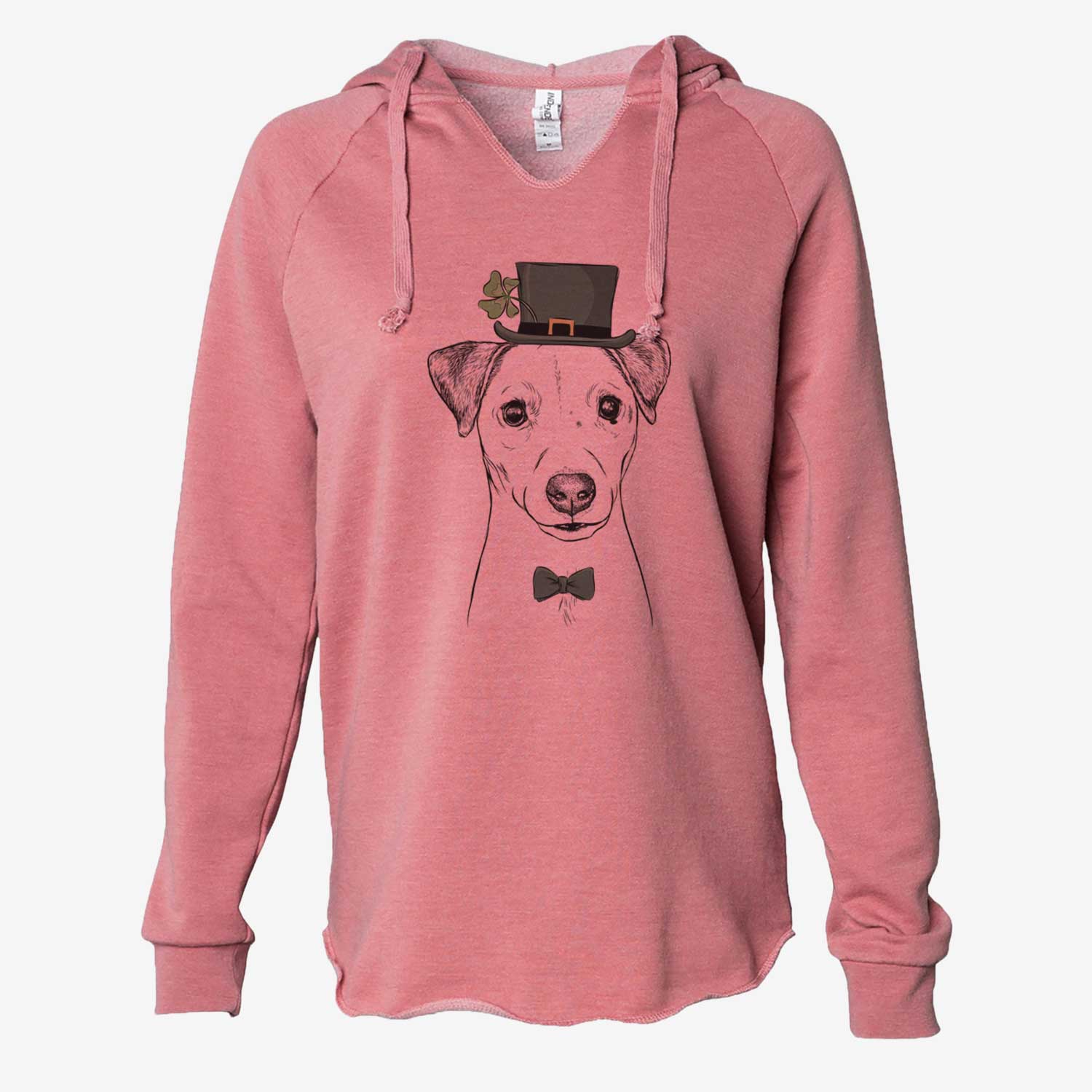 St. Patrick's Ally the Jack Russell Terrier - Cali Wave Hooded Sweatshirt - Image 5