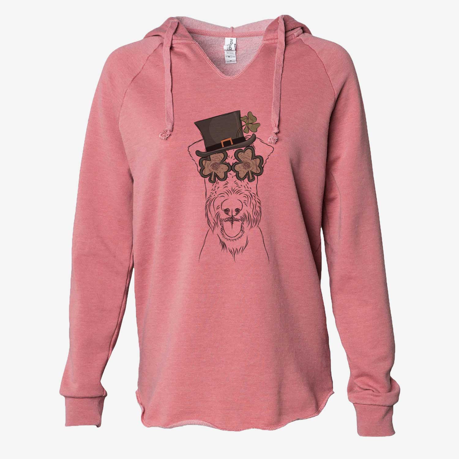 St. Patrick's Andy the Airedale Terrier - Cali Wave Hooded Sweatshirt - Image 5