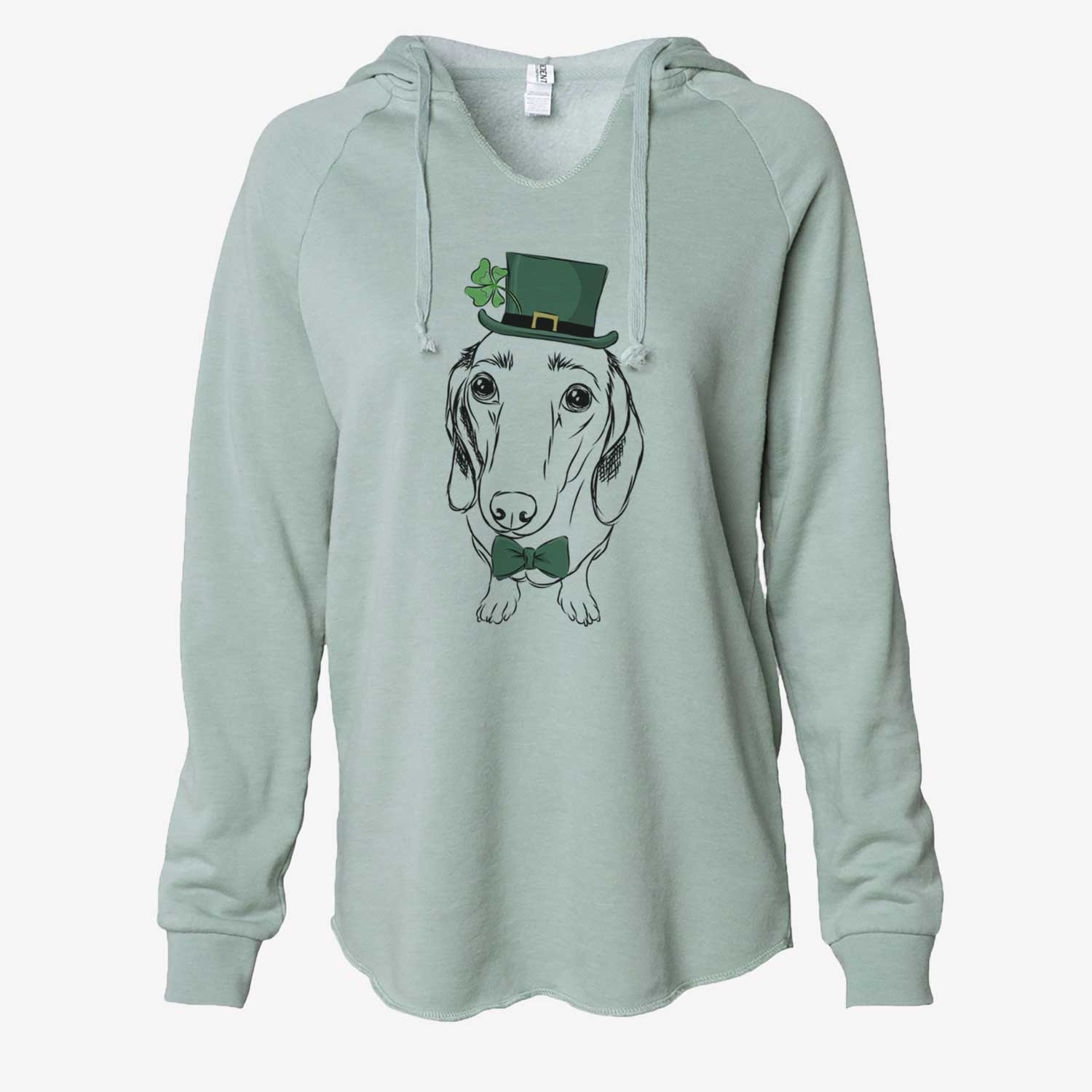 St. Patrick's Annabelle the Dachshund - Cali Wave Hooded Sweatshirt - Image 6