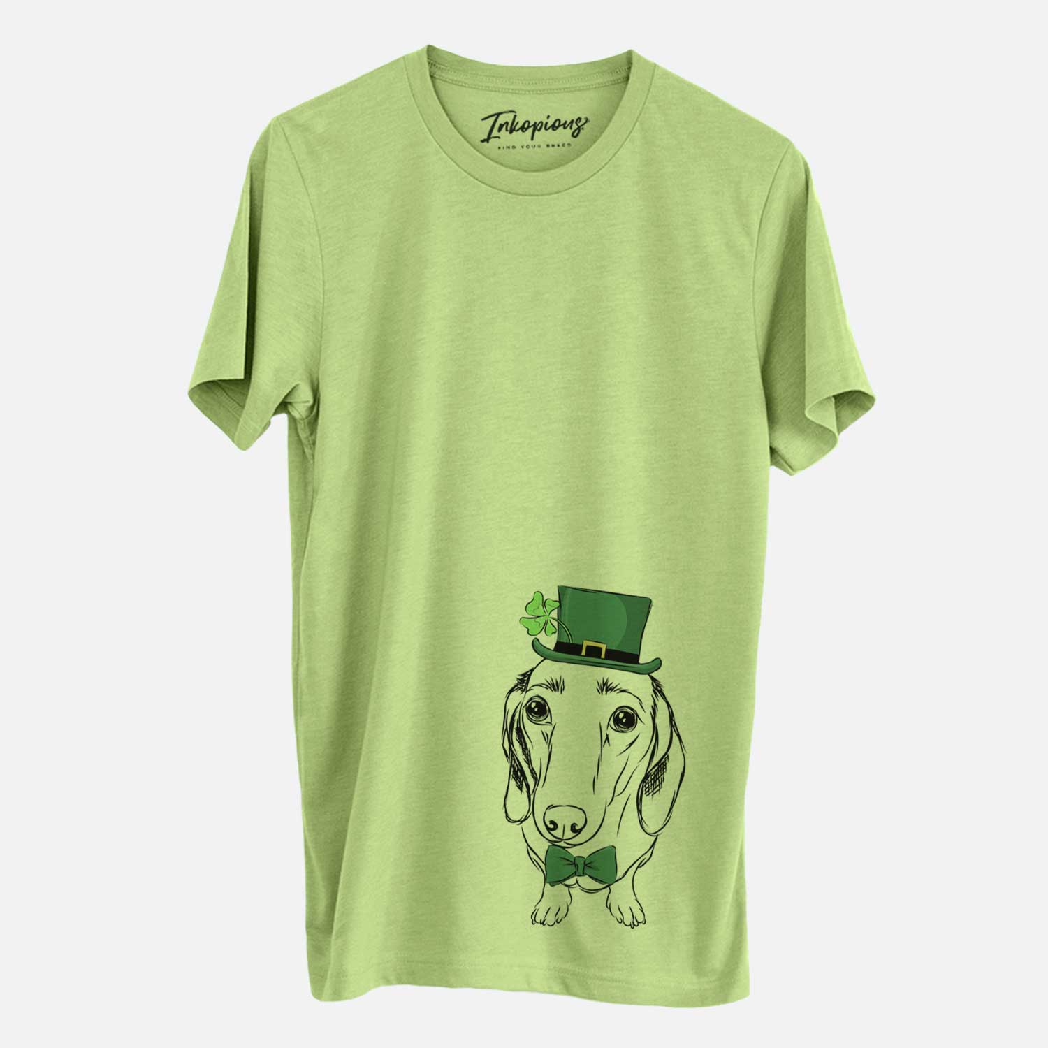 St. Patrick's Annabelle the Dachshund - Unisex Crewneck - Image 3