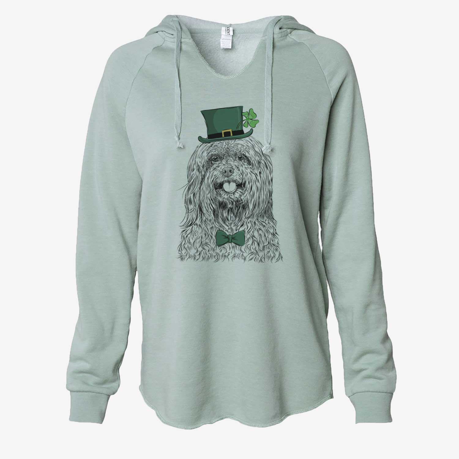 St. Patrick's Annie the Mixed Breed - Cali Wave Hooded Sweatshirt - Image 6