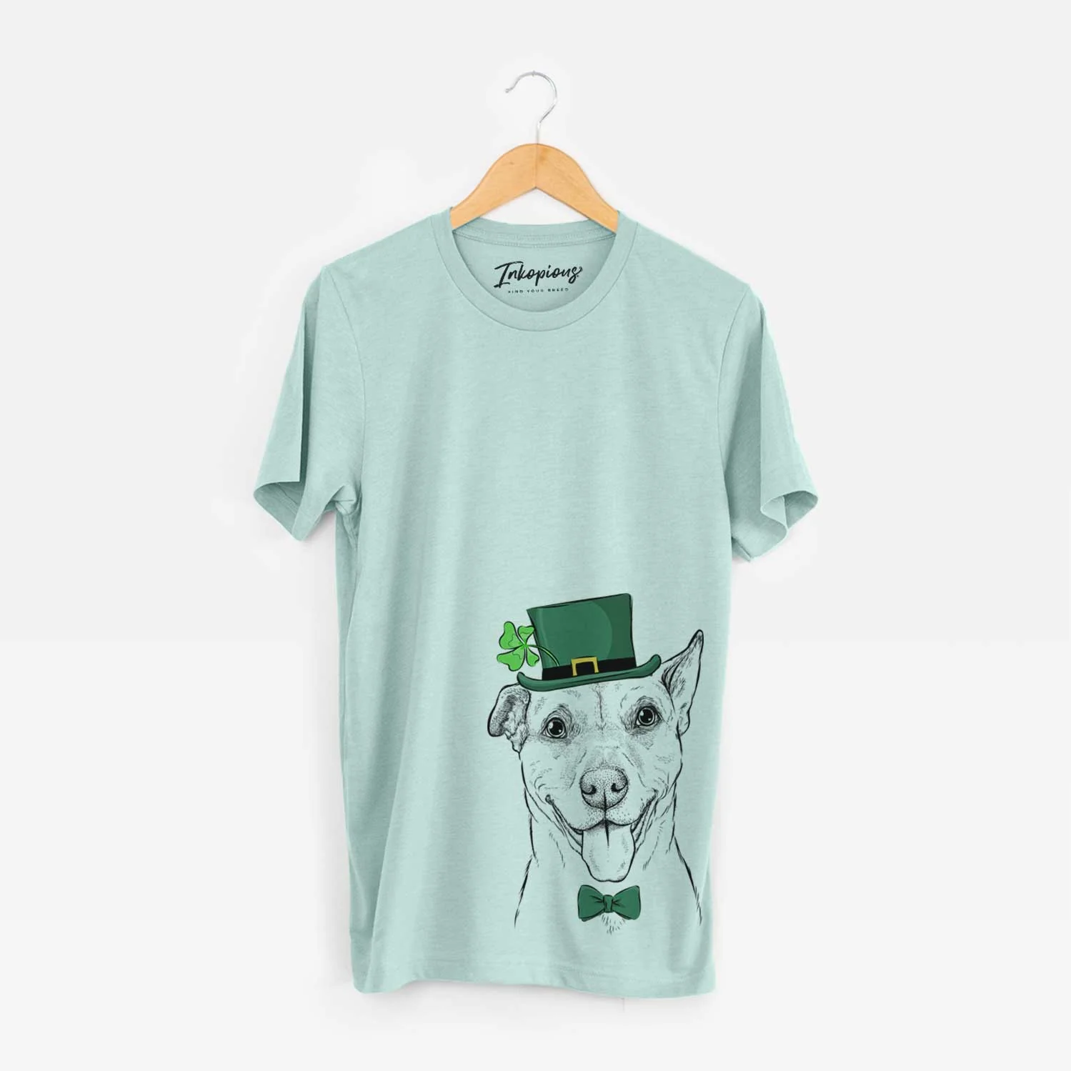 St. Patrick's Annie Belle the Pitbull Mix - Unisex Crewneck - Image 4