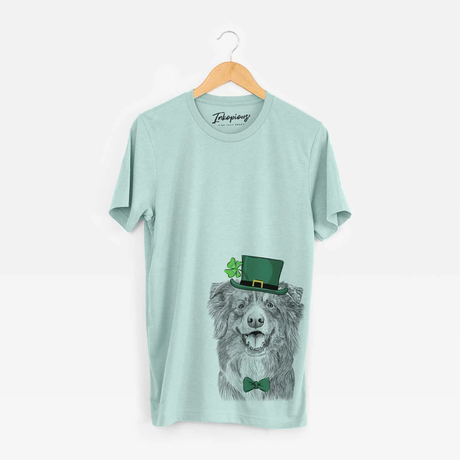 St. Patrick's Aussie Parker the Australian Shepherd - Unisex Crewneck - Image 4
