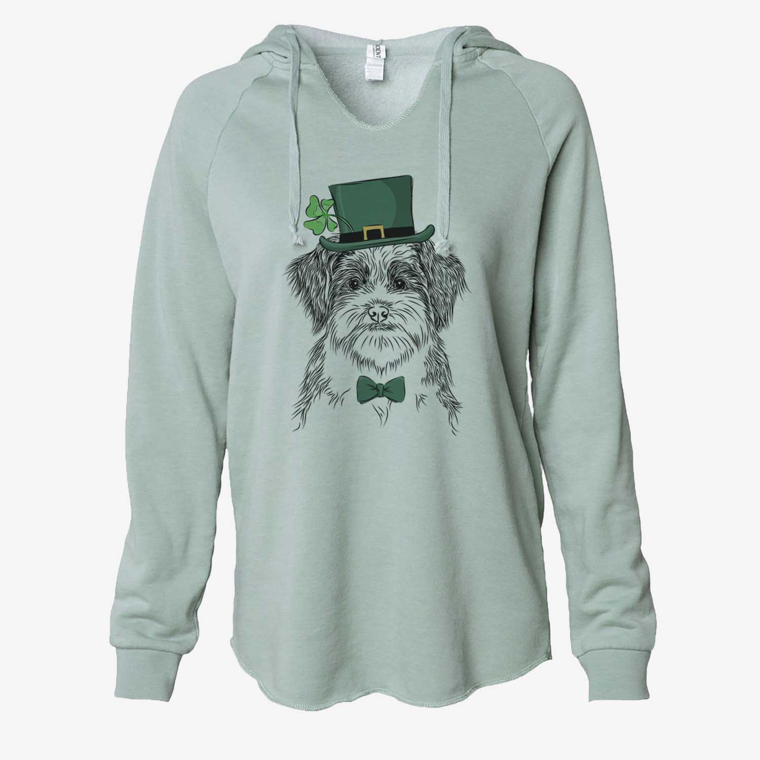 St. Patrick's Asa the Havanese - Cali Wave Hooded Sweatshirt - Image 6