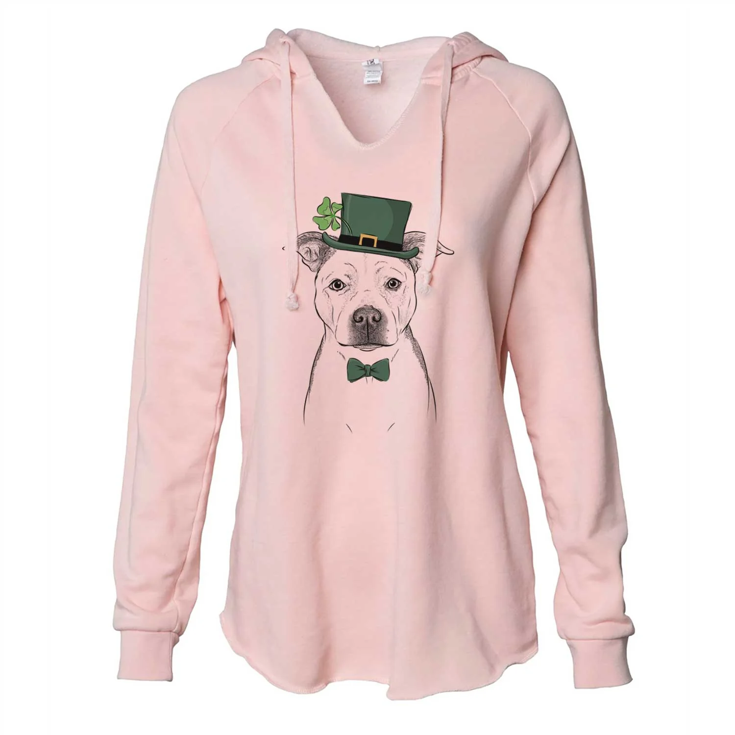 St. Patrick's Bailey the Pitbull - Cali Wave Hooded Sweatshirt - Image 4
