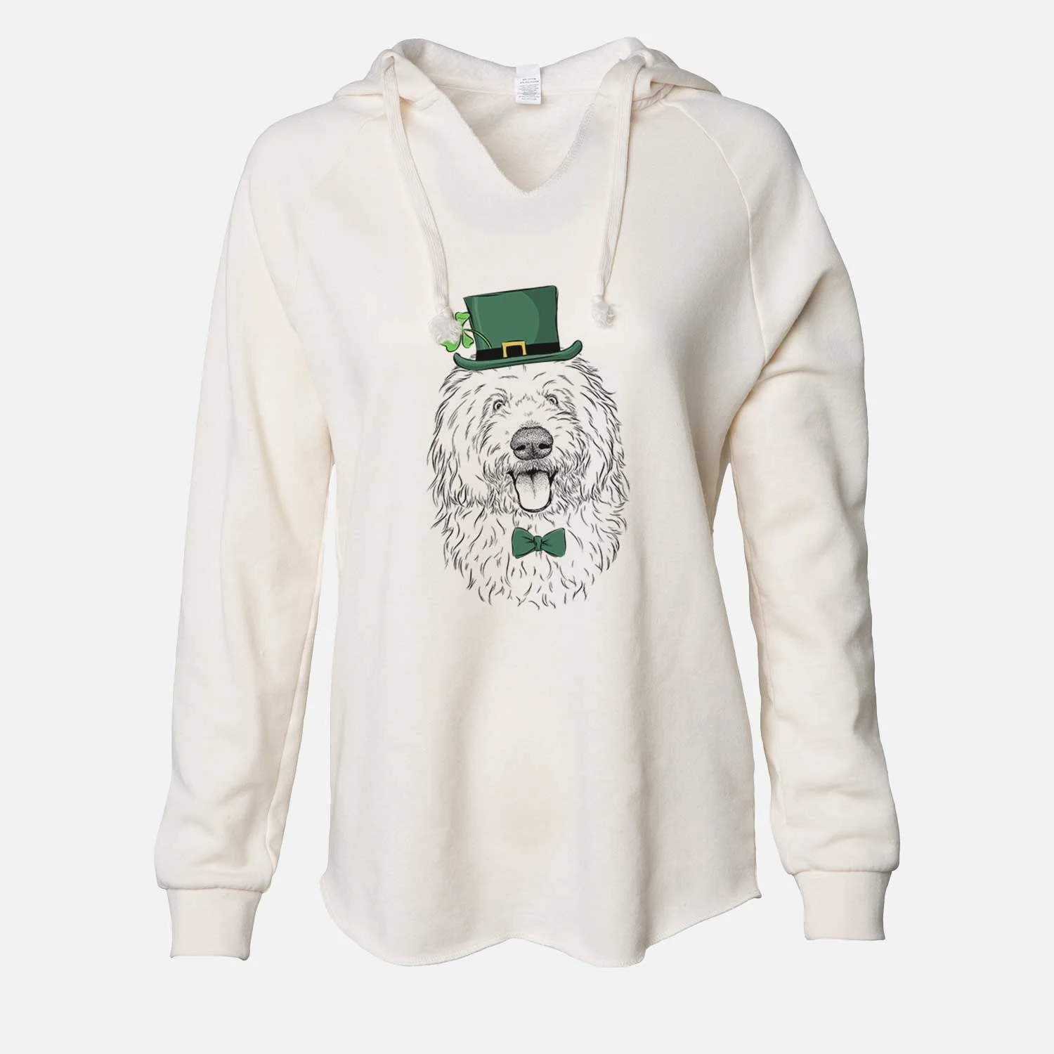 St. Patrick's Barry the Old English Sheepdog - Cali Wave Hooded Sweatshirt - Image 7