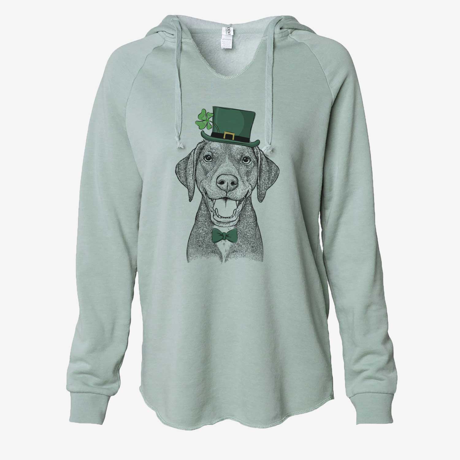 St. Patrick's Beaver the Hound Mix - Cali Wave Hooded Sweatshirt - Image 6