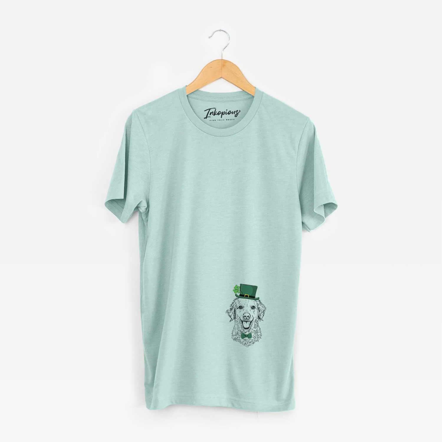 St. Patrick's Bella Bean the Goldendoodle - Unisex Crewneck - Image 4
