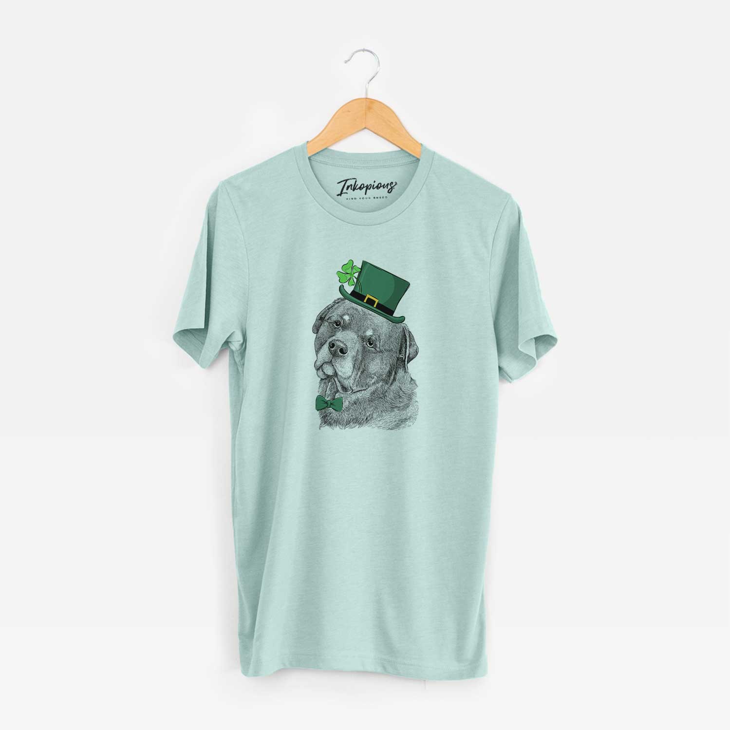St. Patrick's Bender the Rottweiler - Unisex Crewneck - Image 7