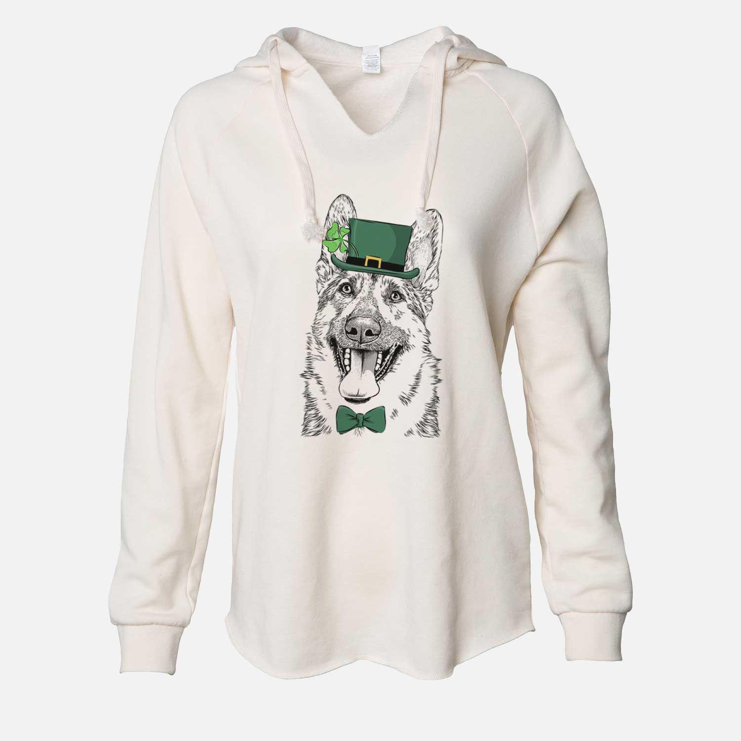 St. Patrick's Benson the German Shepherd - Cali Wave Hooded Sweatshirt - Image 7