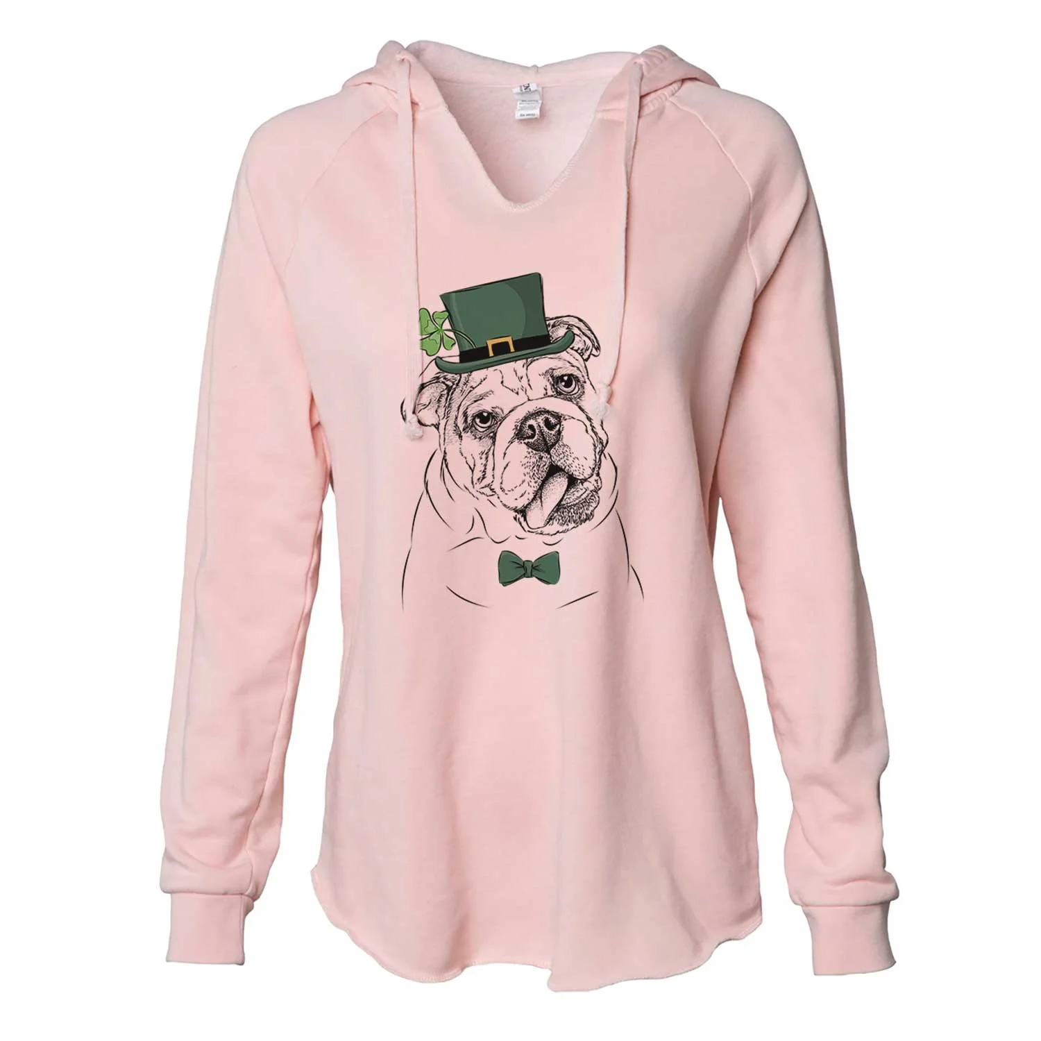 St. Patrick's Benson the English Bulldog - Cali Wave Hooded Sweatshirt - Image 4