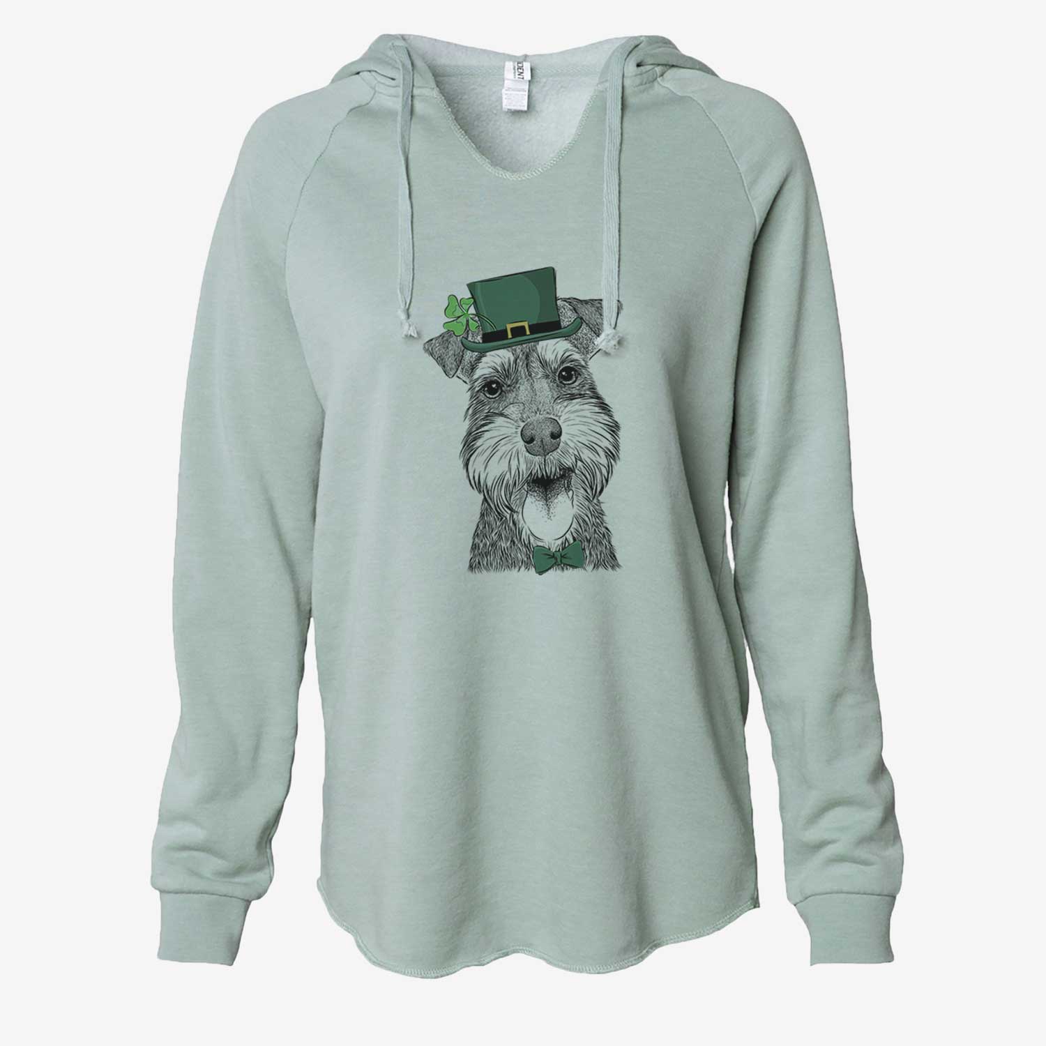 St. Patrick's Bernadette the Mini Schnauzer - Cali Wave Hooded Sweatshirt - Image 6