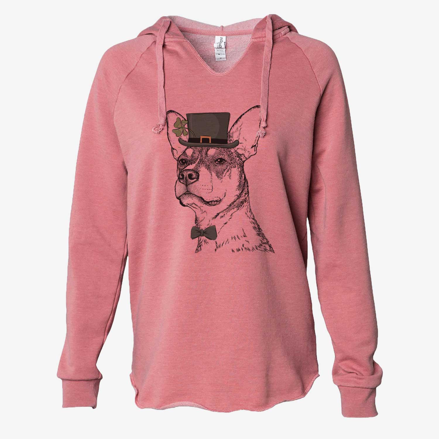 St. Patrick's Bill the Heeler Mix - Cali Wave Hooded Sweatshirt - Image 5