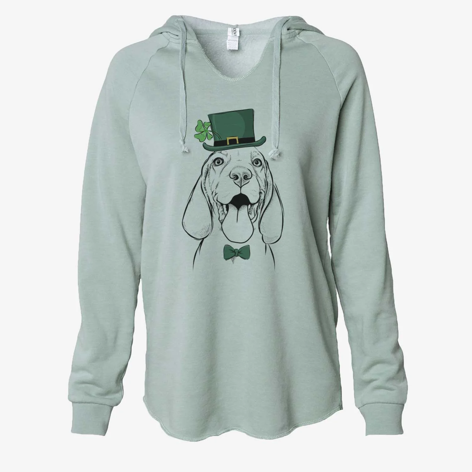 St. Patrick's Bodi the Vizsla - Cali Wave Hooded Sweatshirt - Image 6
