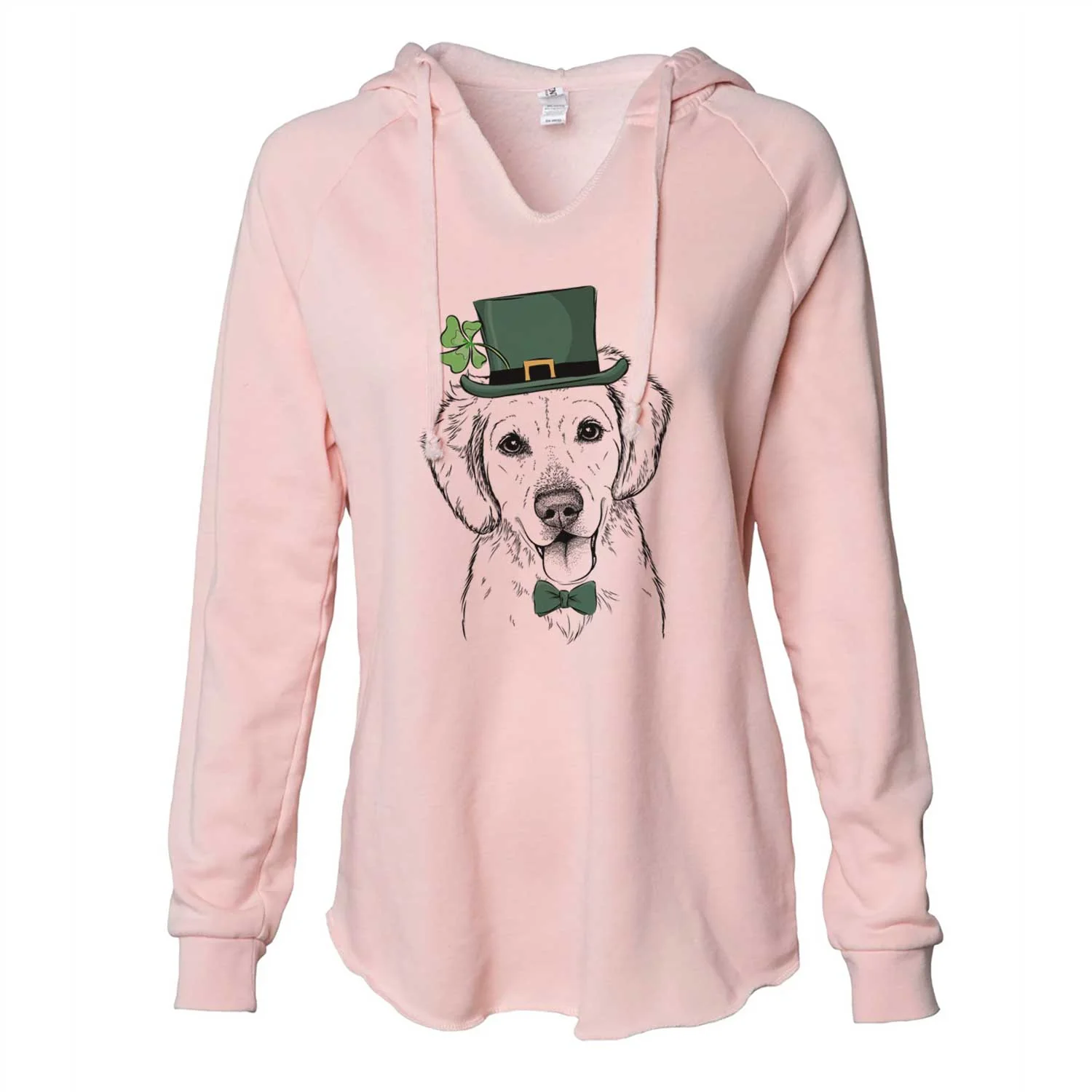 St. Patrick's Bojo the Golden Retriever - Cali Wave Hooded Sweatshirt - Image 4