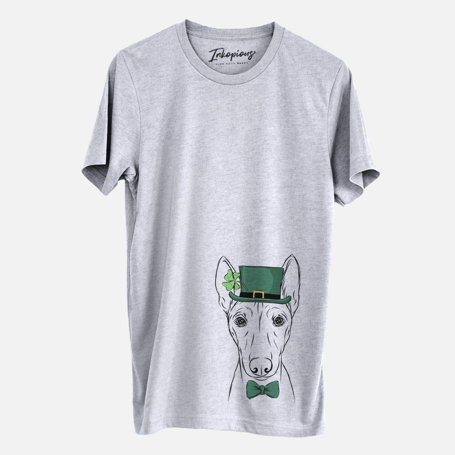 St. Patrick's Bonsai the Basenji - Unisex Crewneck - Image 2