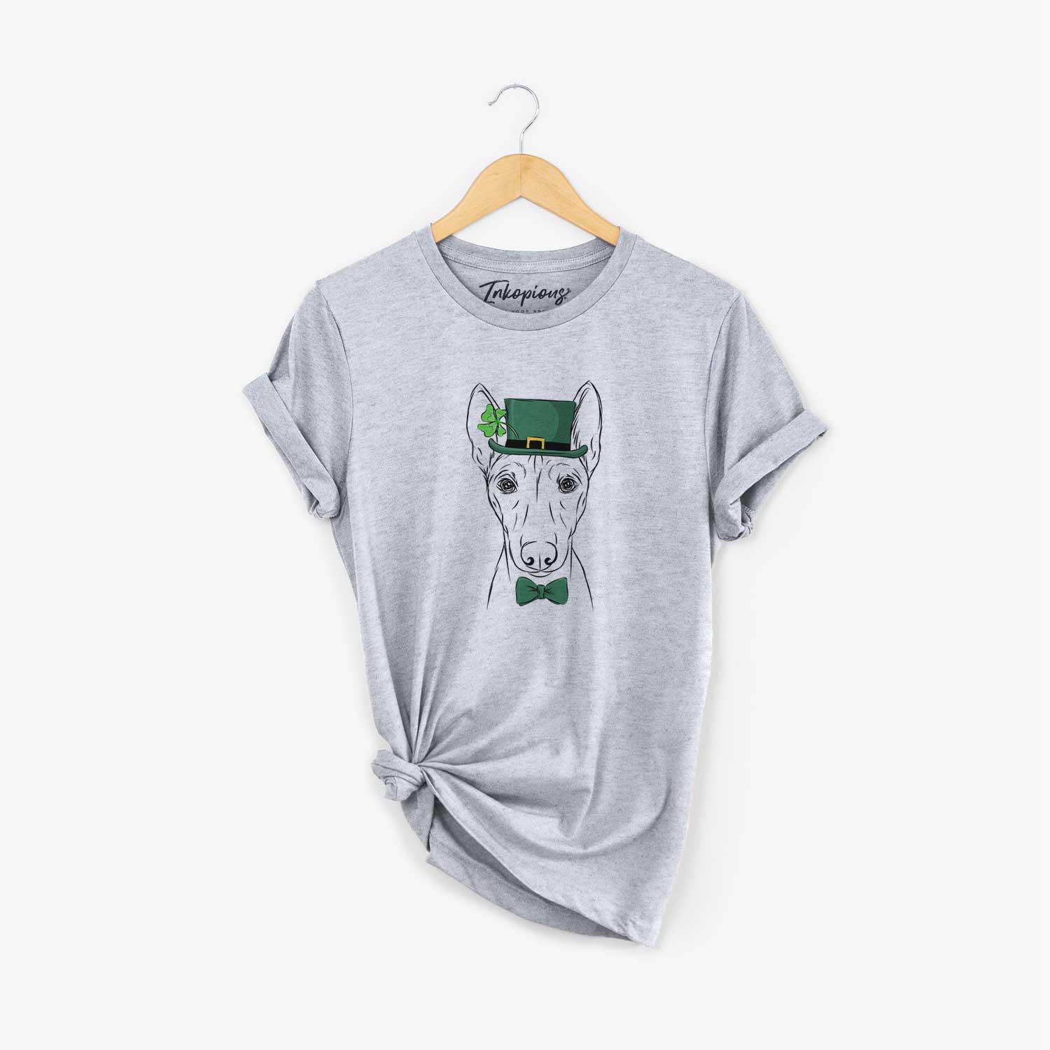St. Patrick's Bonsai the Basenji - Unisex Crewneck - Image 5