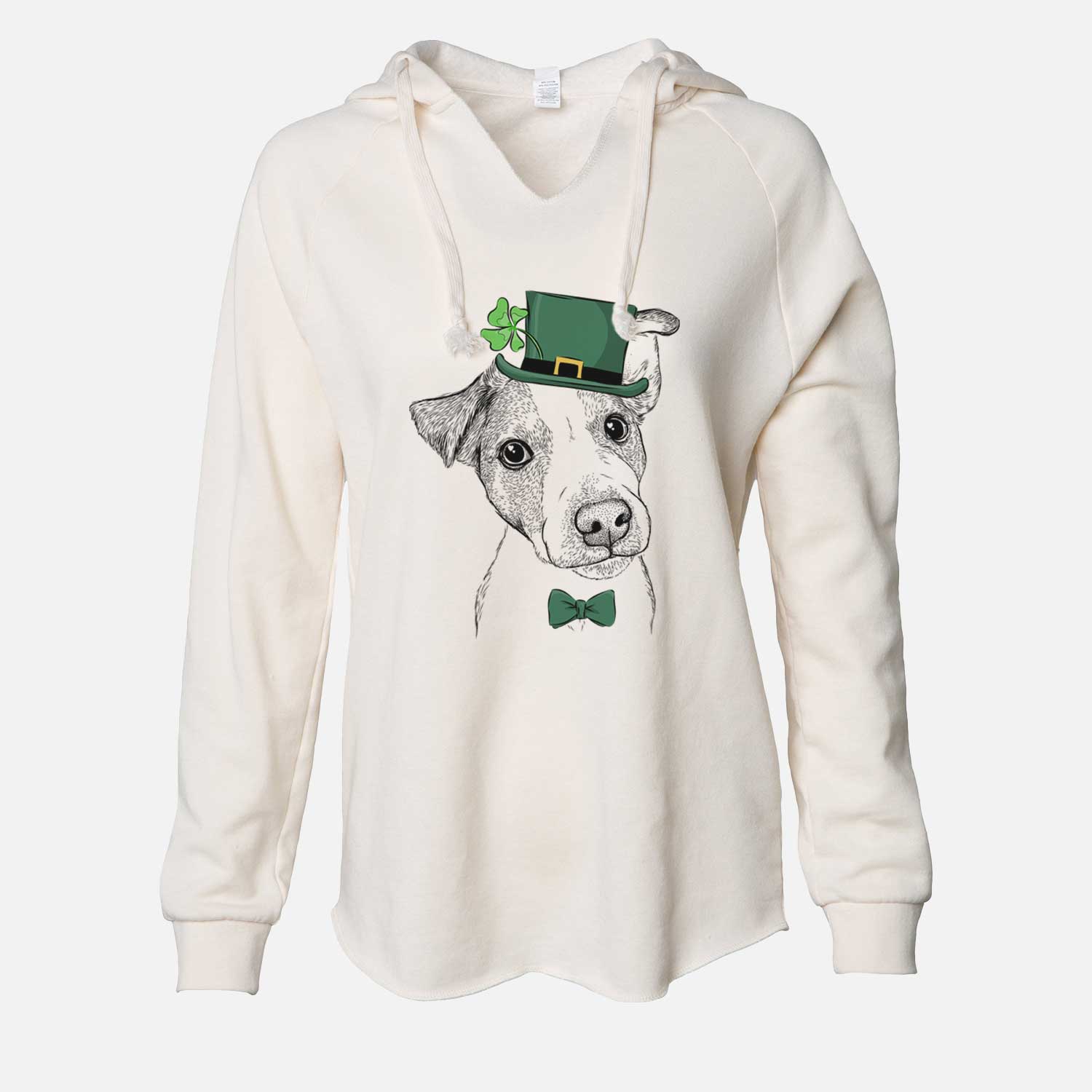 St. Patrick's Bosse the Jack Russell Terrier - Cali Wave Hooded Sweatshirt - Image 7