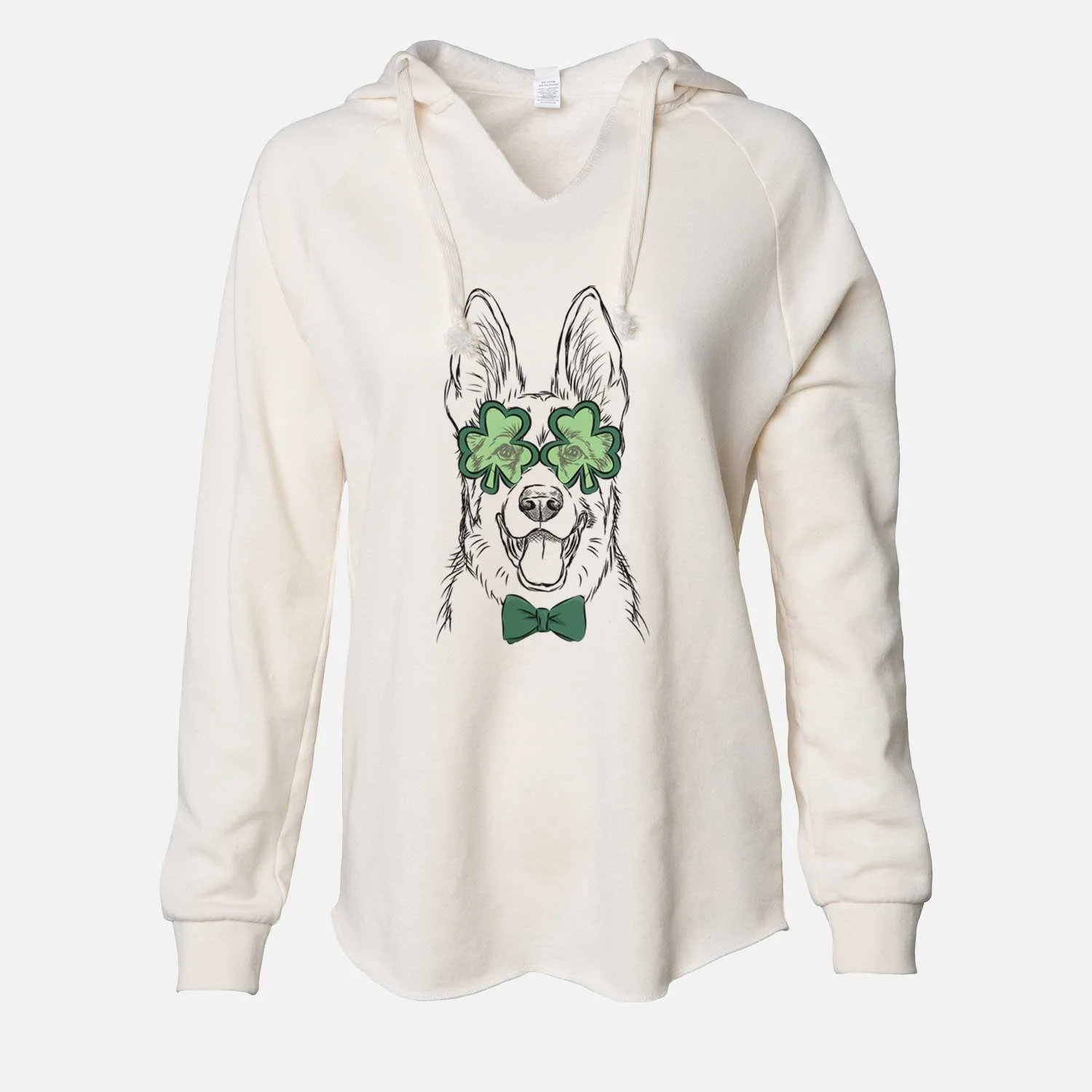 St. Patrick's Brutus the German Shepherd - Cali Wave Hooded Sweatshirt - Image 7